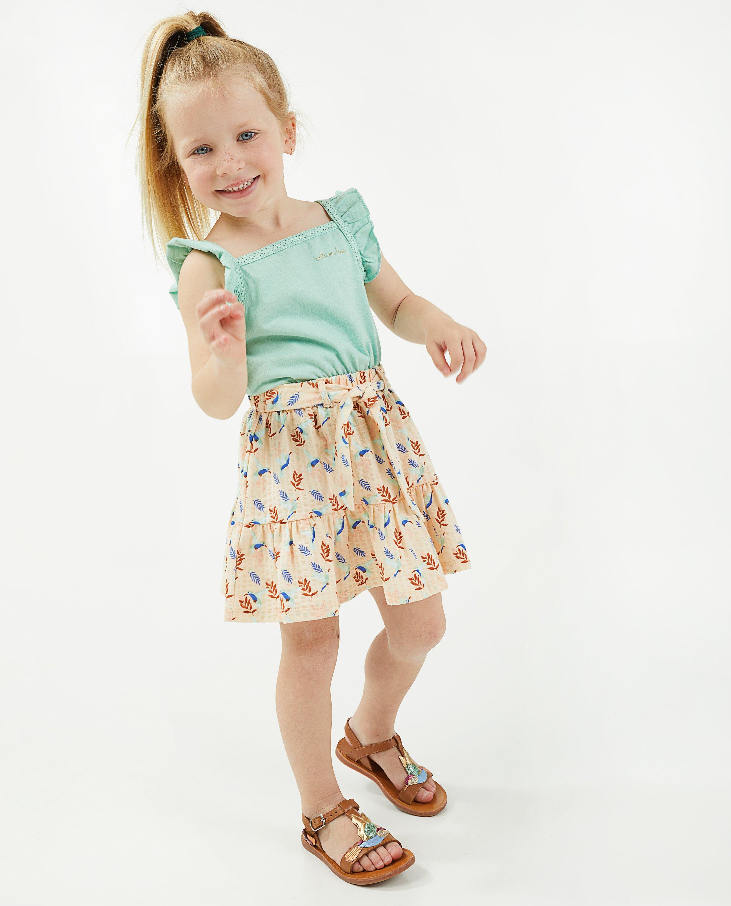 Lichtroze rok met print - Product Detail - wit - afbeelding nummer 1