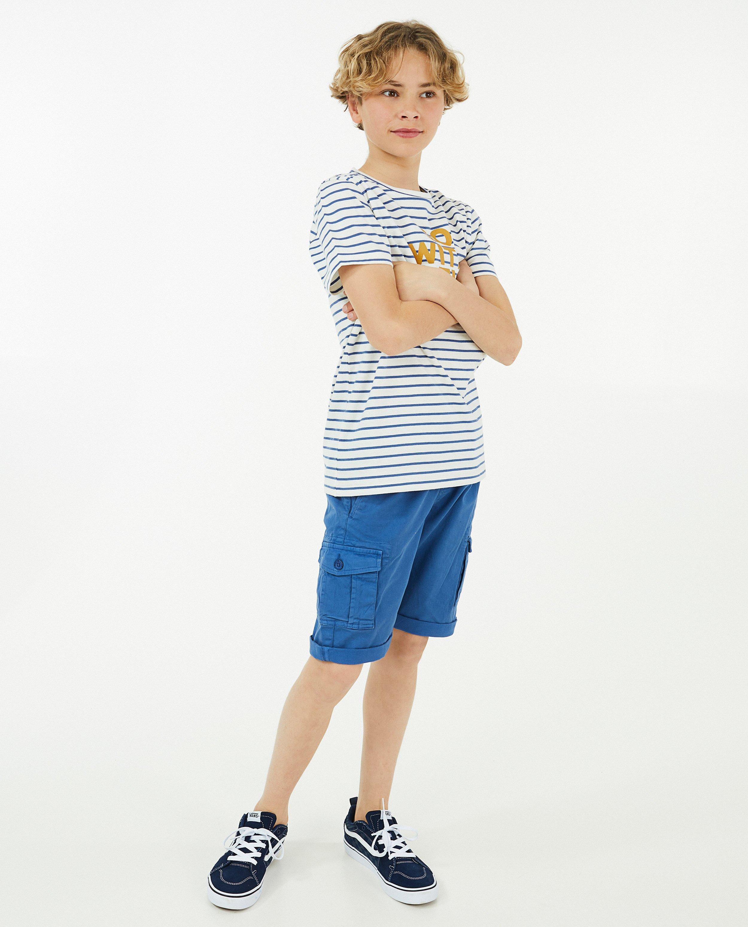 Short bleu à straight fit - null - Fish & Chips