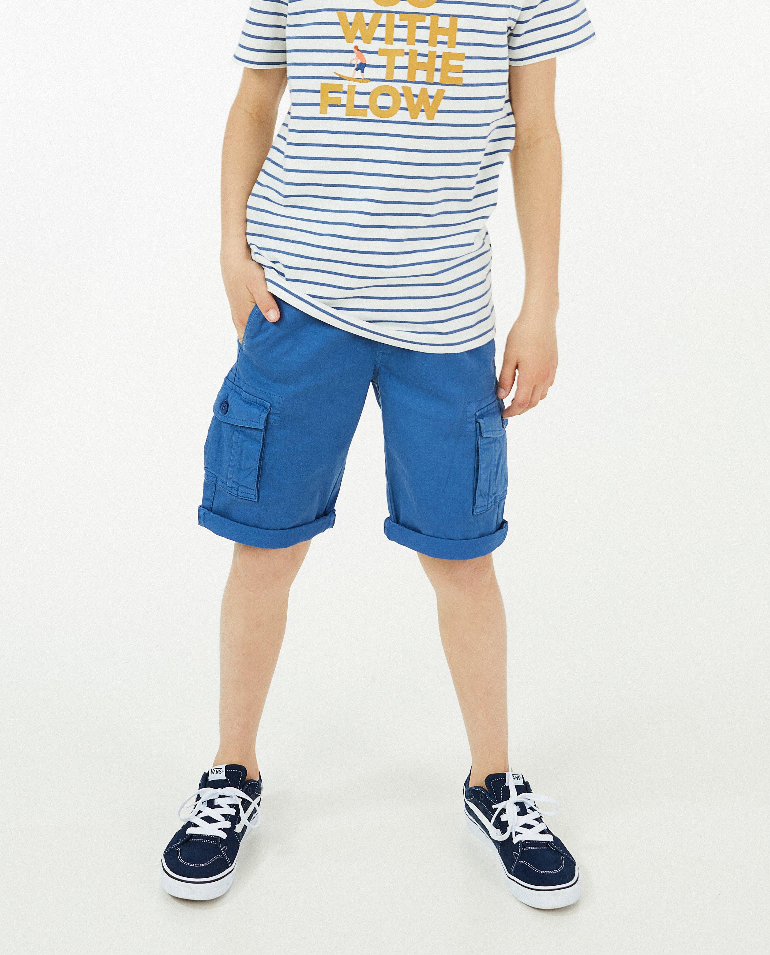 Shorts - Short bleu à straight fit