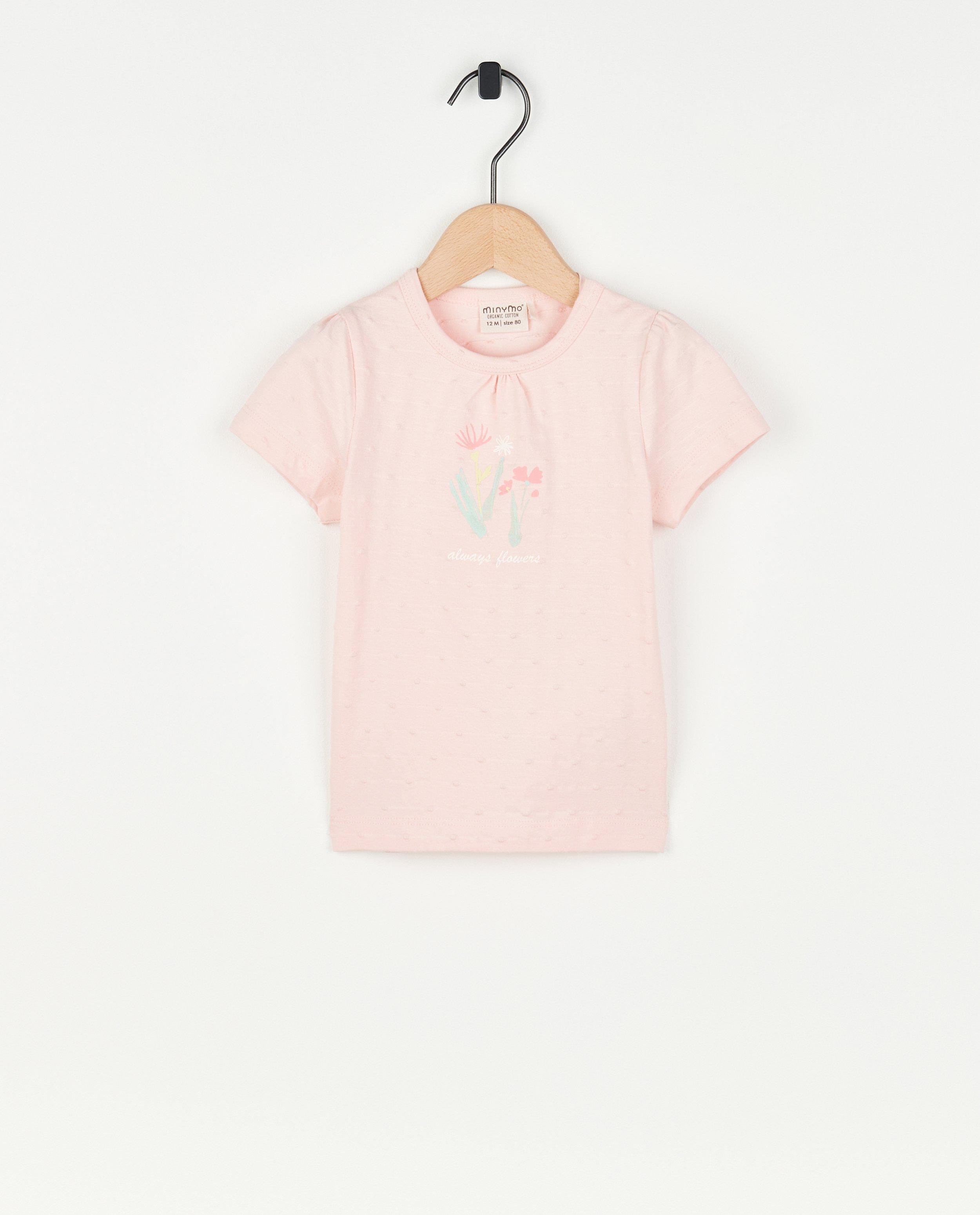 Roze T-shirt met print Minymo - null - Minymo