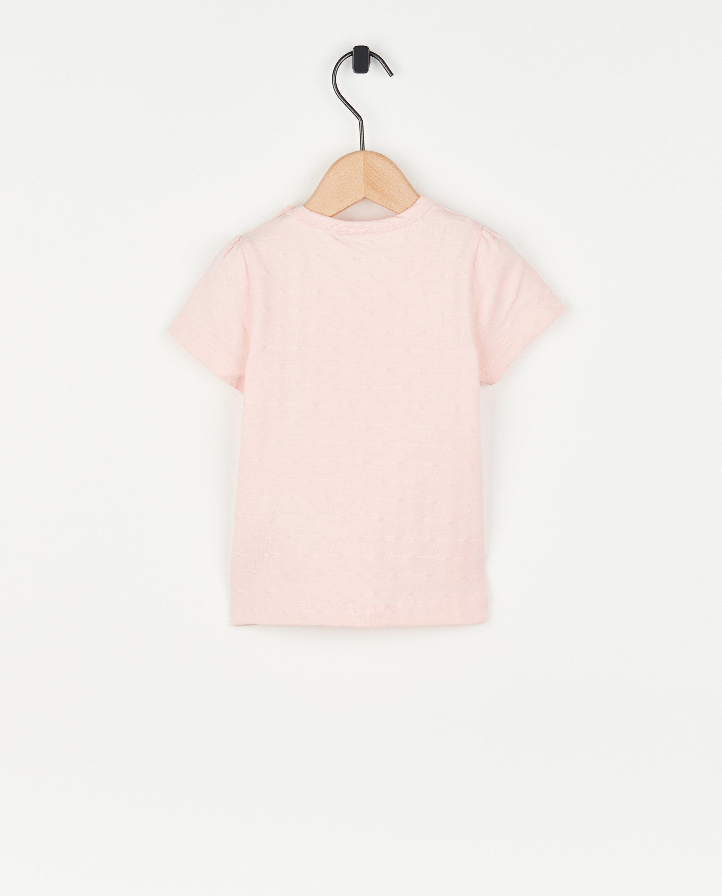 T-shirts - Roze T-shirt met print Minymo
