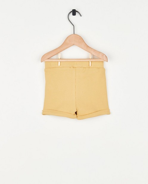 Shorts - Short jaune côtelé Minymo