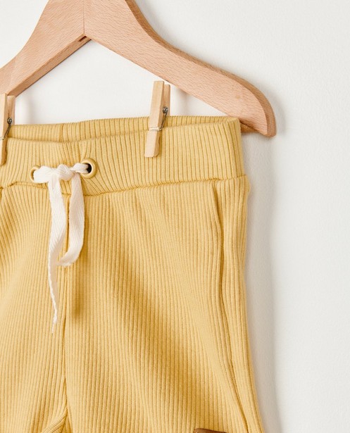 Shorts - Short jaune côtelé Minymo
