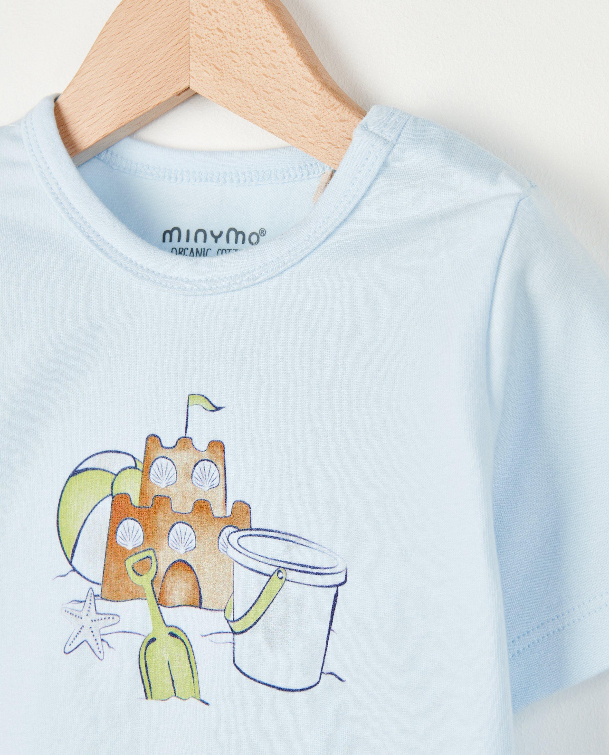T-shirts - Lichtblauw T-shirtje Minymo