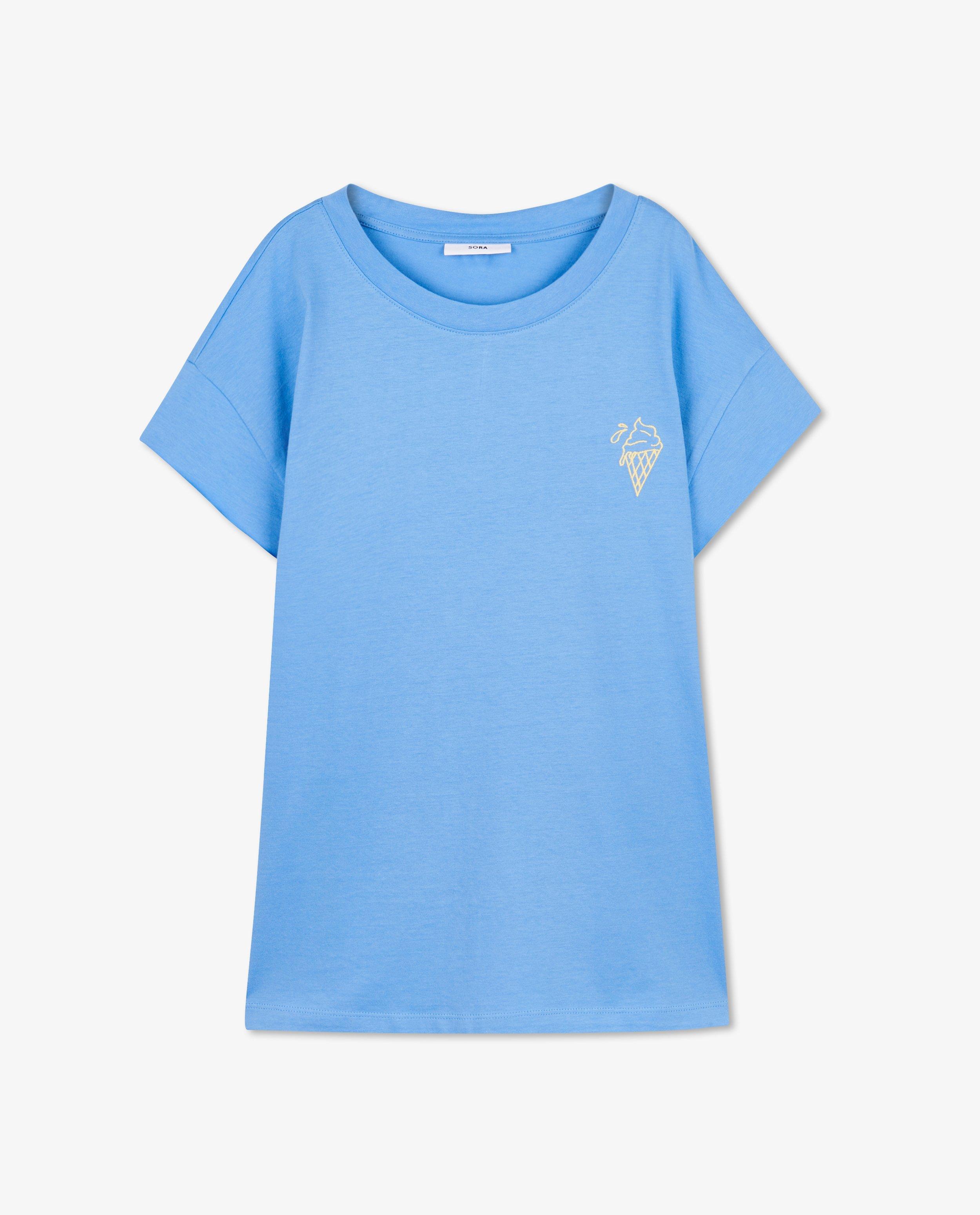 T-shirts - Wit T-shirt met print en opschrift