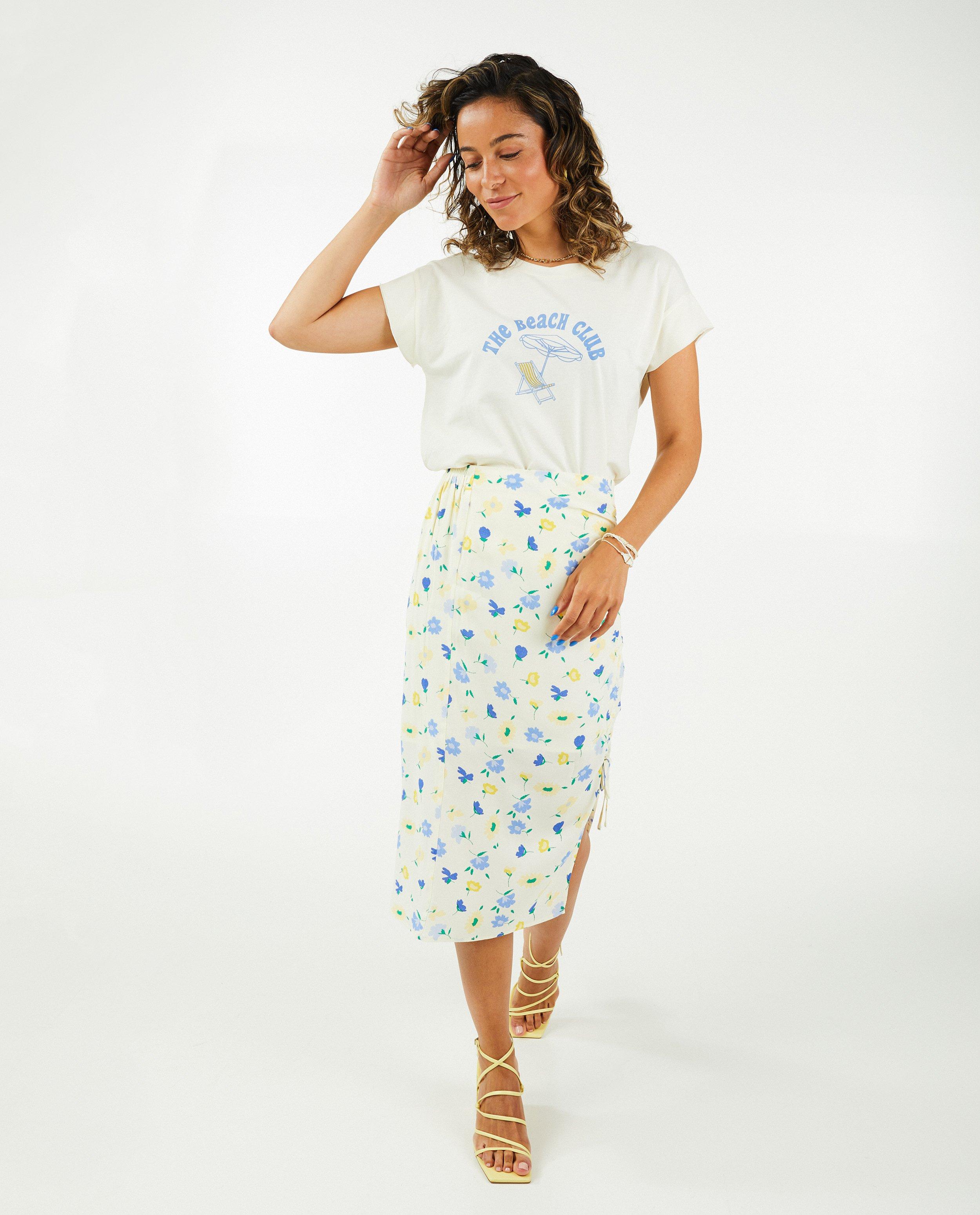 Wit T-shirt met print en opschrift - null - Sora