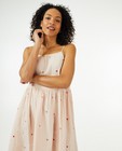 Roze jurk met hartjesprint - null - Familystories