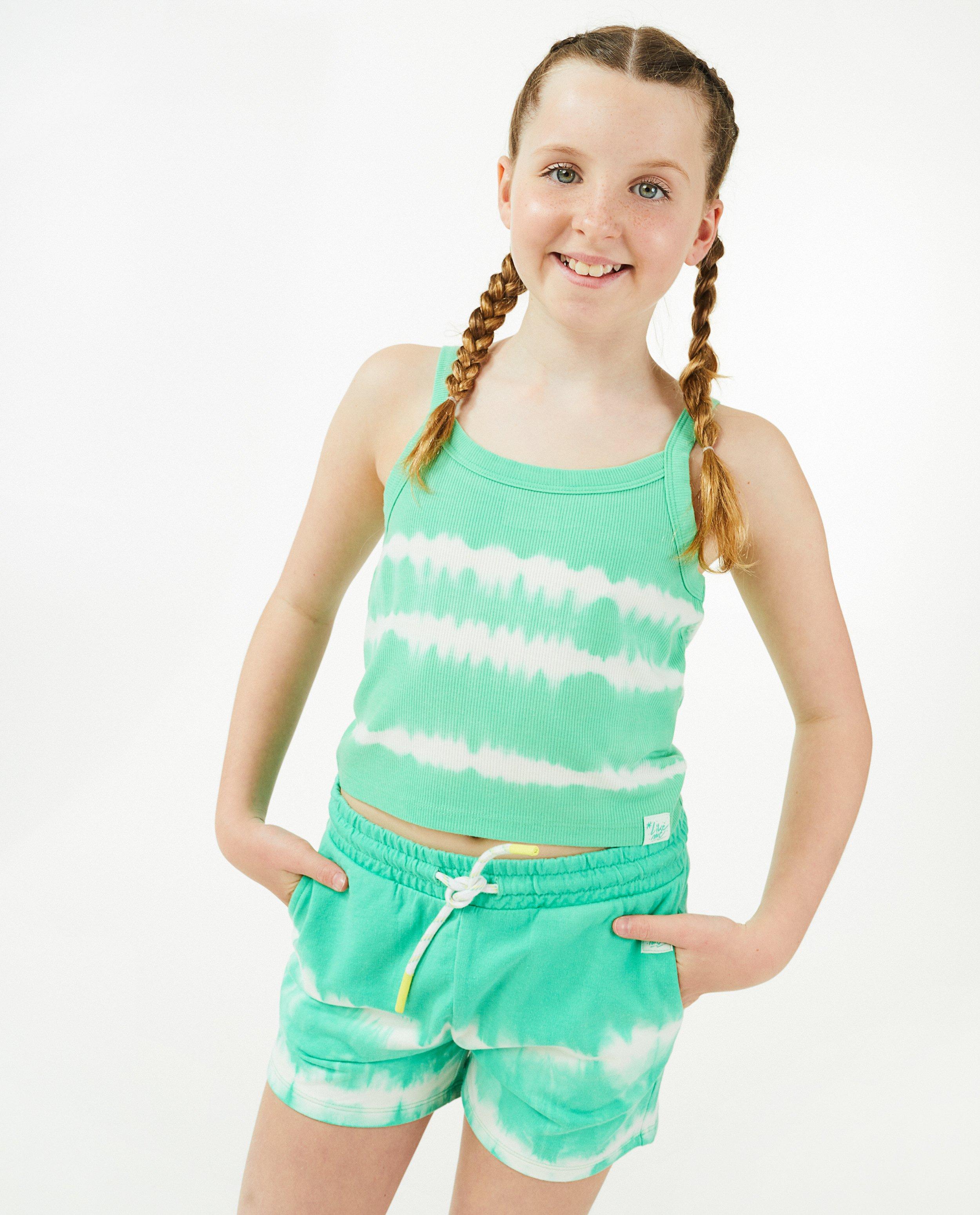 Groene crop top met tie dye-print - Product Detail - lichtgroen - afbeelding nummer 2