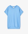 T-shirts - Blauw T-shirt met ribboorden