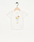 Wit T-shirt met print - null - Cuddles and Smiles
