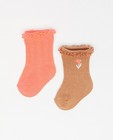 Lot de 2 paires de chaussettes pour bébés - null - Newborn 50-68