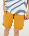 Shorts - Short jaune avec cordon de serrage sous tunnel