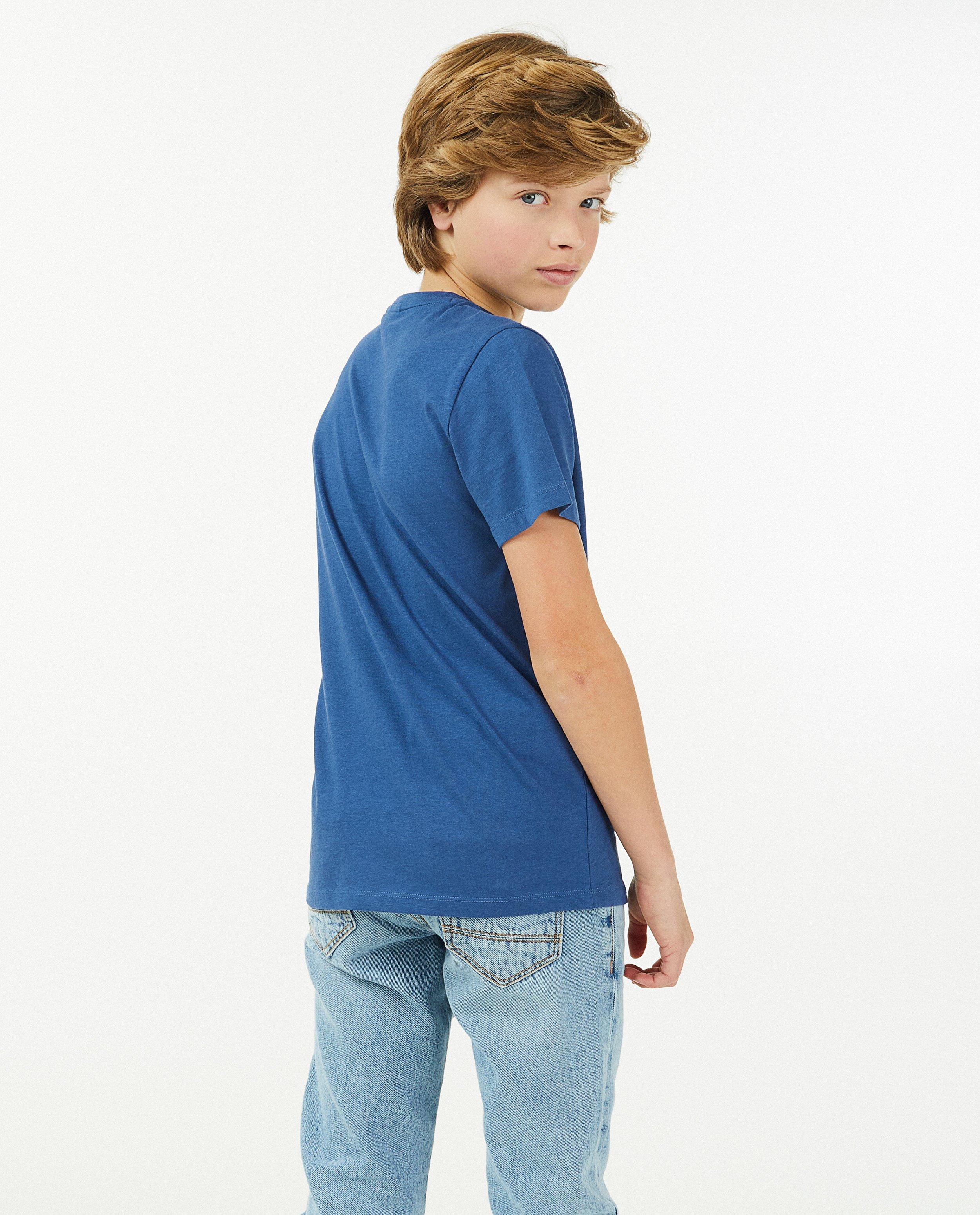 T-shirts - Blauw T-shirt met print