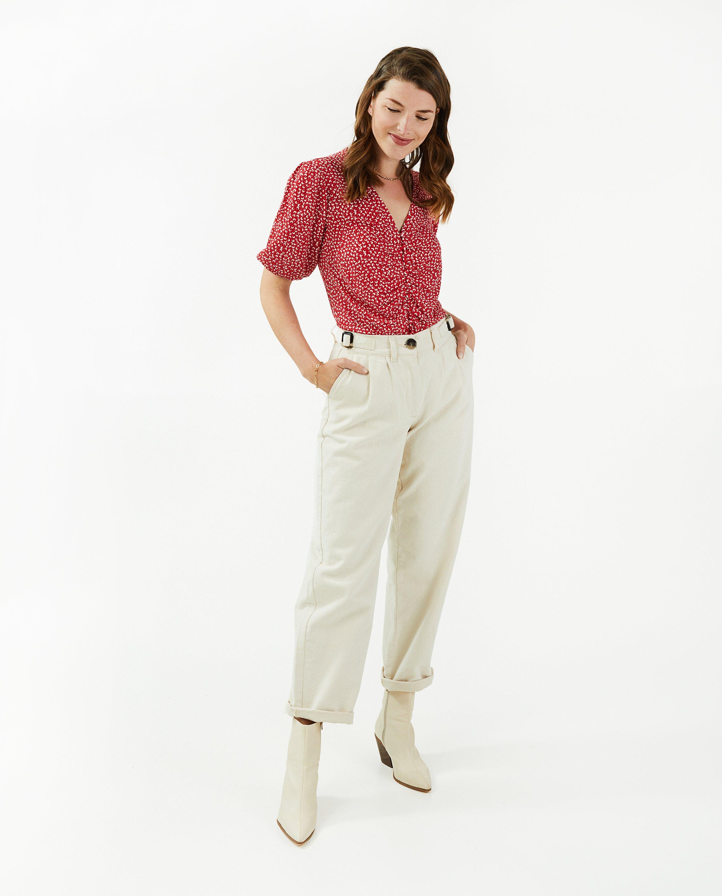 Broeken - Offwhite broek Dina Tersago