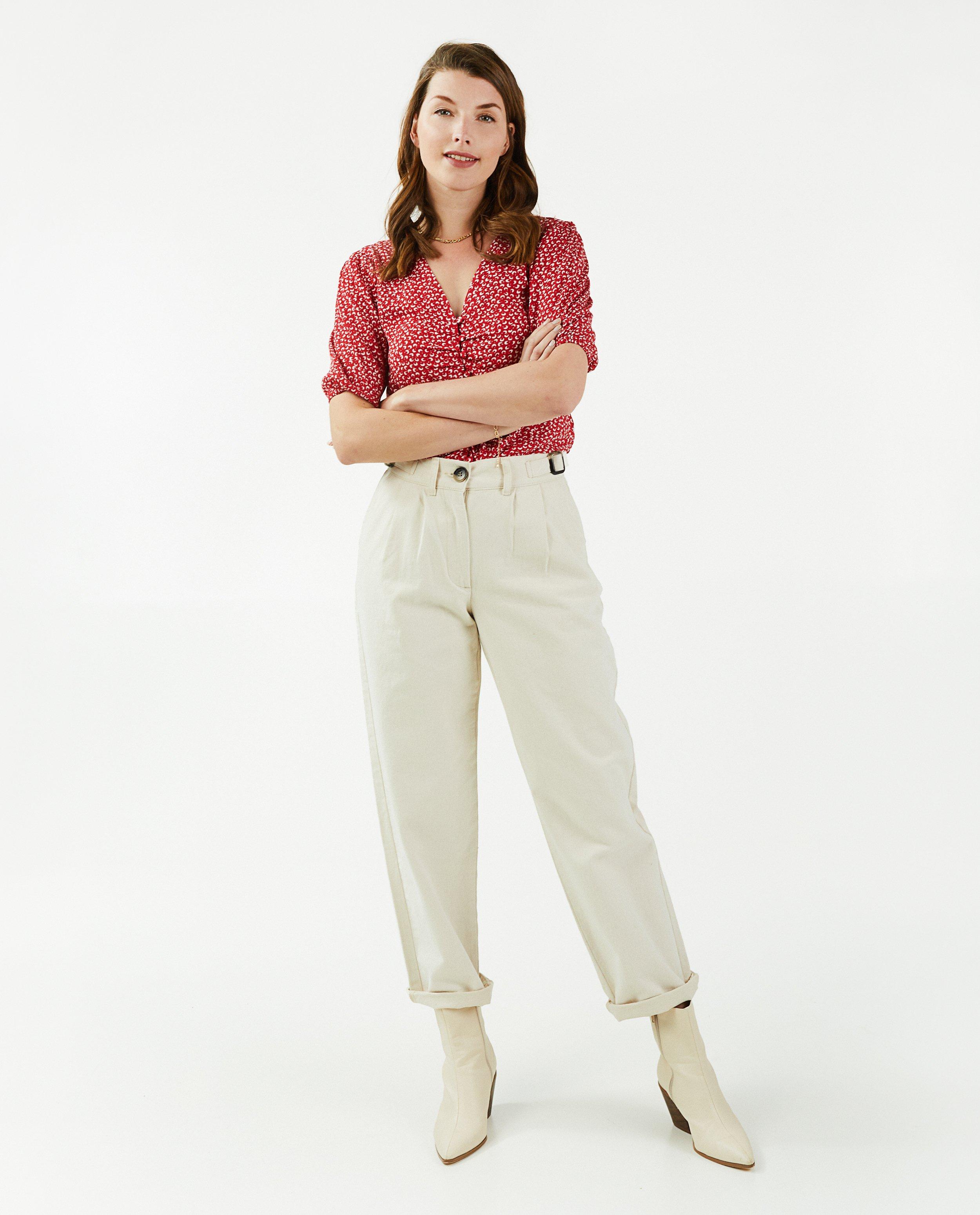 Broeken - Offwhite broek Dina Tersago