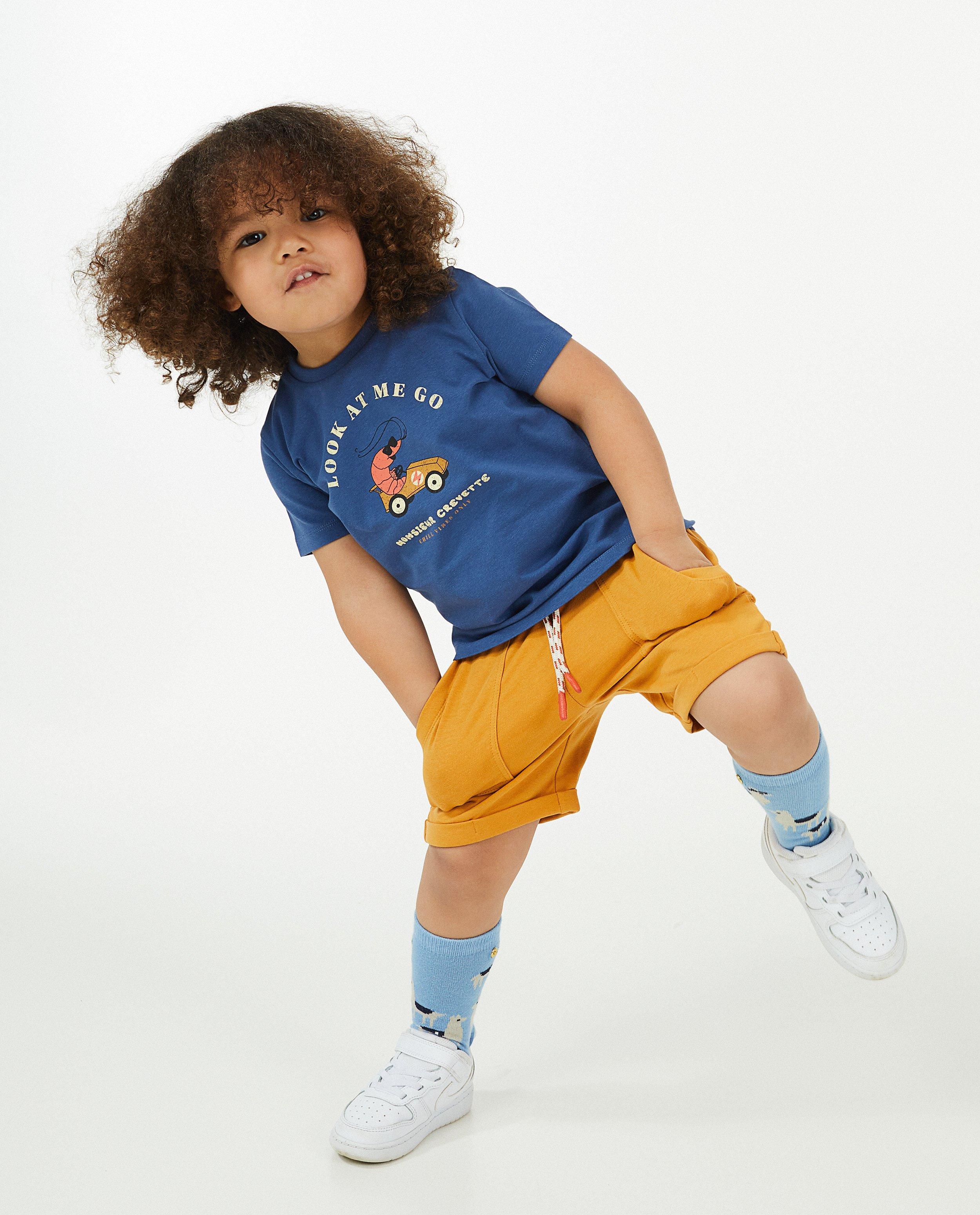Gele short met tunnelkoord - null - Kidz Nation