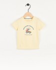 Lichtgeel T-shirt met print, baby - null - Cuddles and Smiles