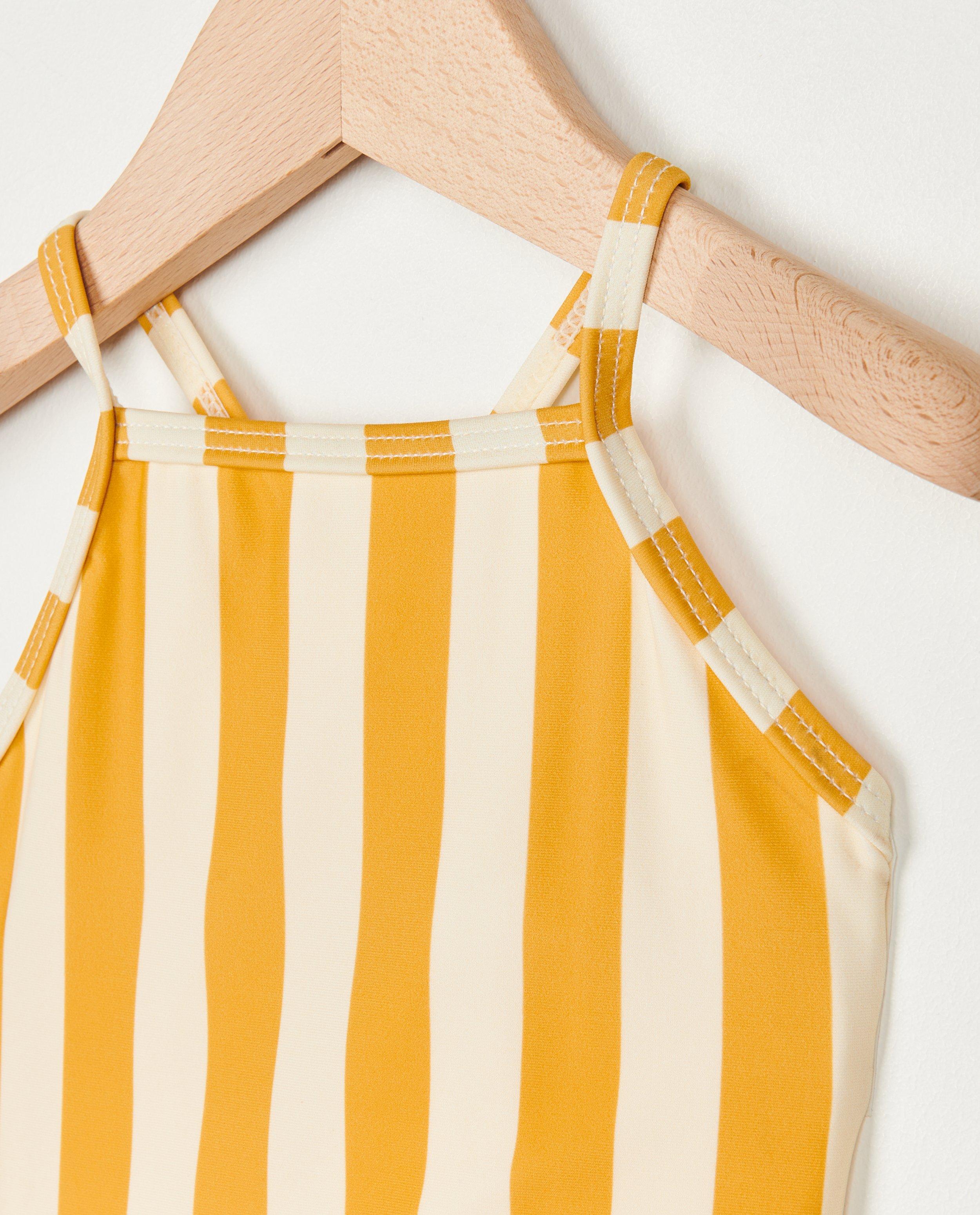 Zwemkleding - Geel badpak met strepen