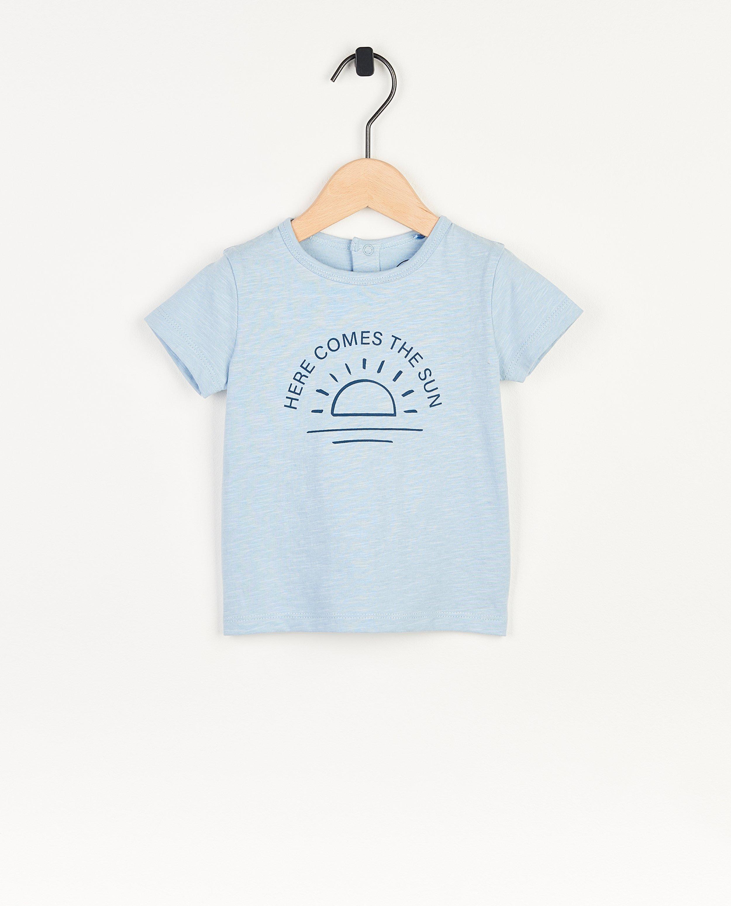 T-shirt bleu clair à imprimé - null - Besties