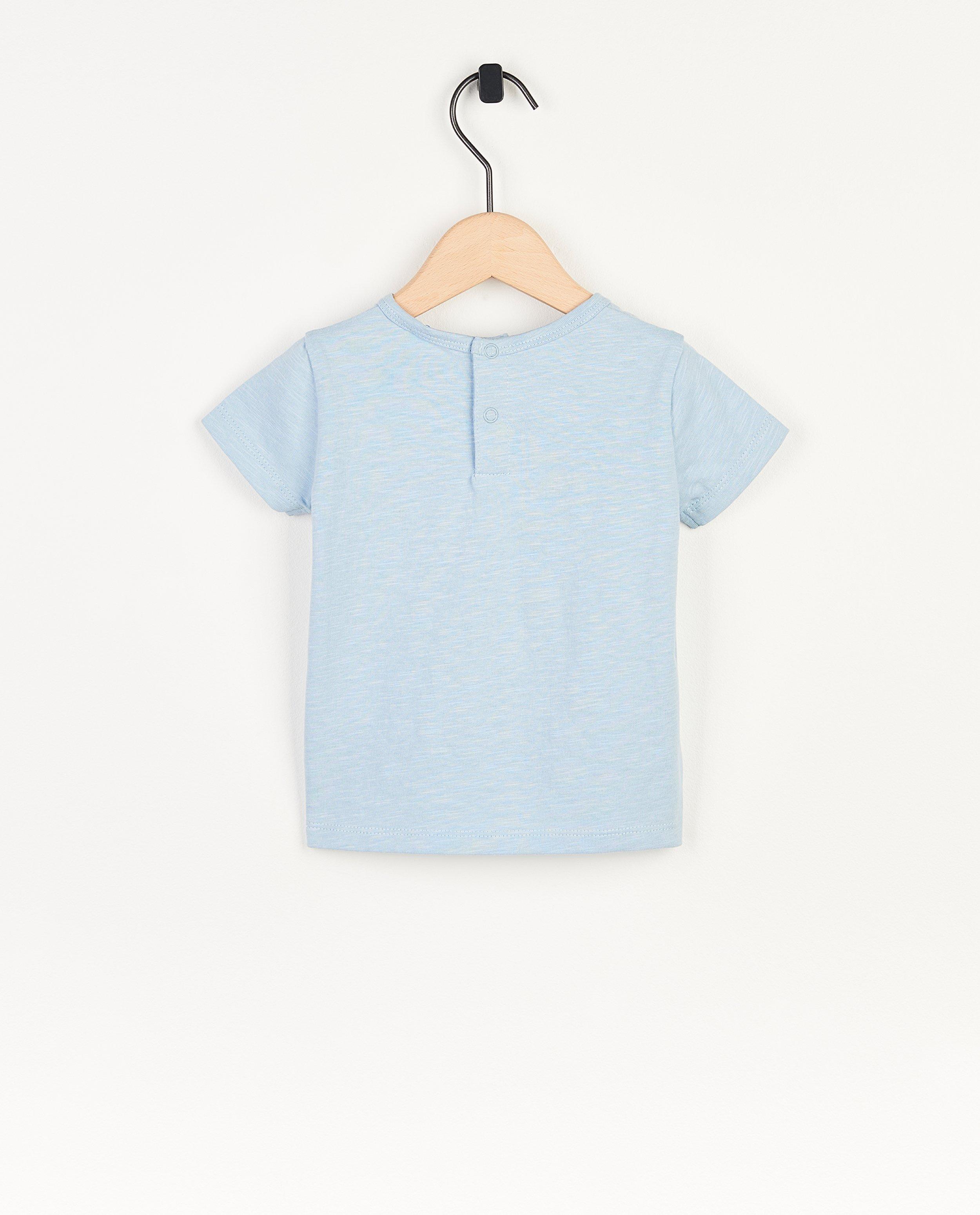 T-shirts - Lichtblauw T-shirt met print