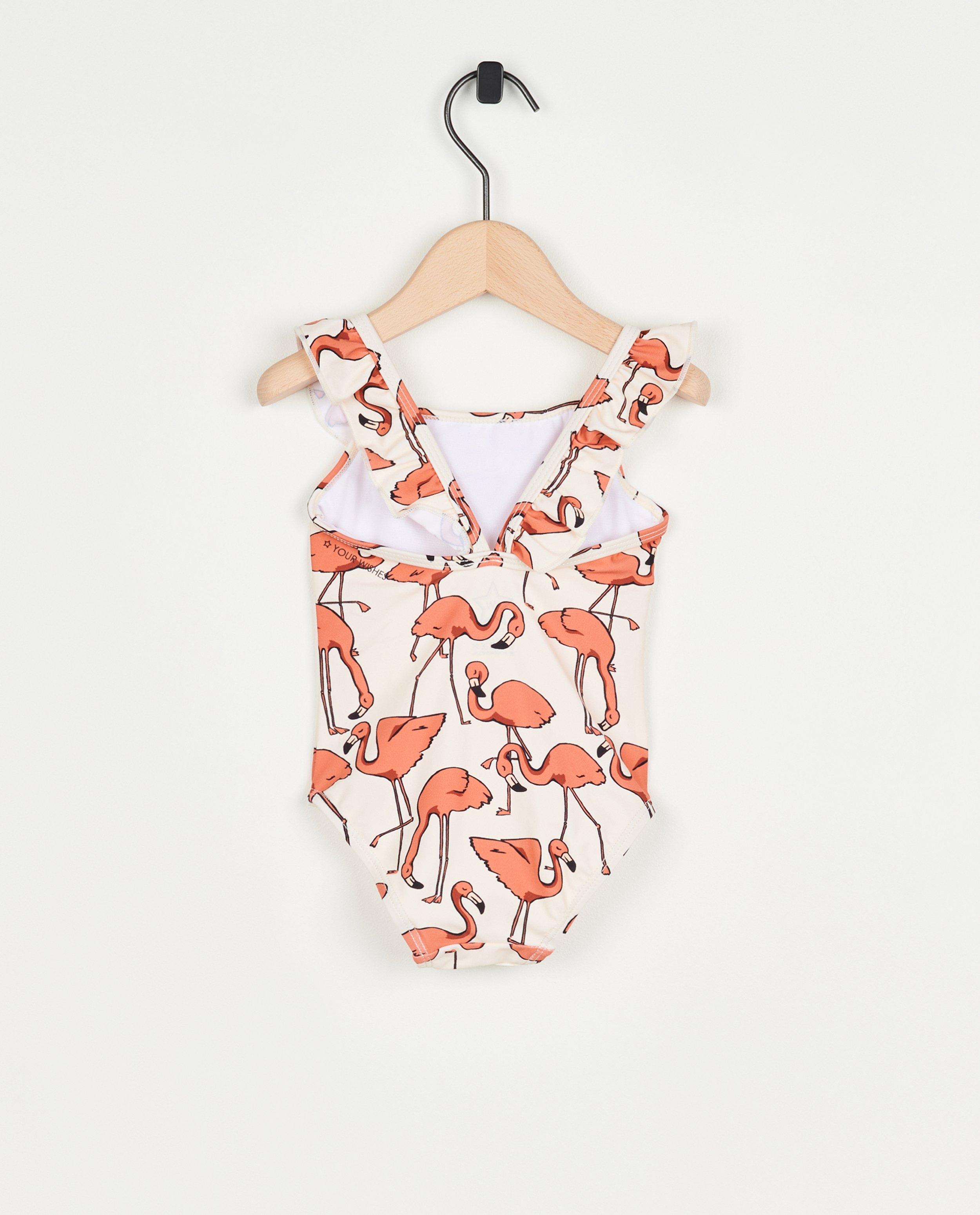 Zwemkleding - Offwhite badpak met dierenprint