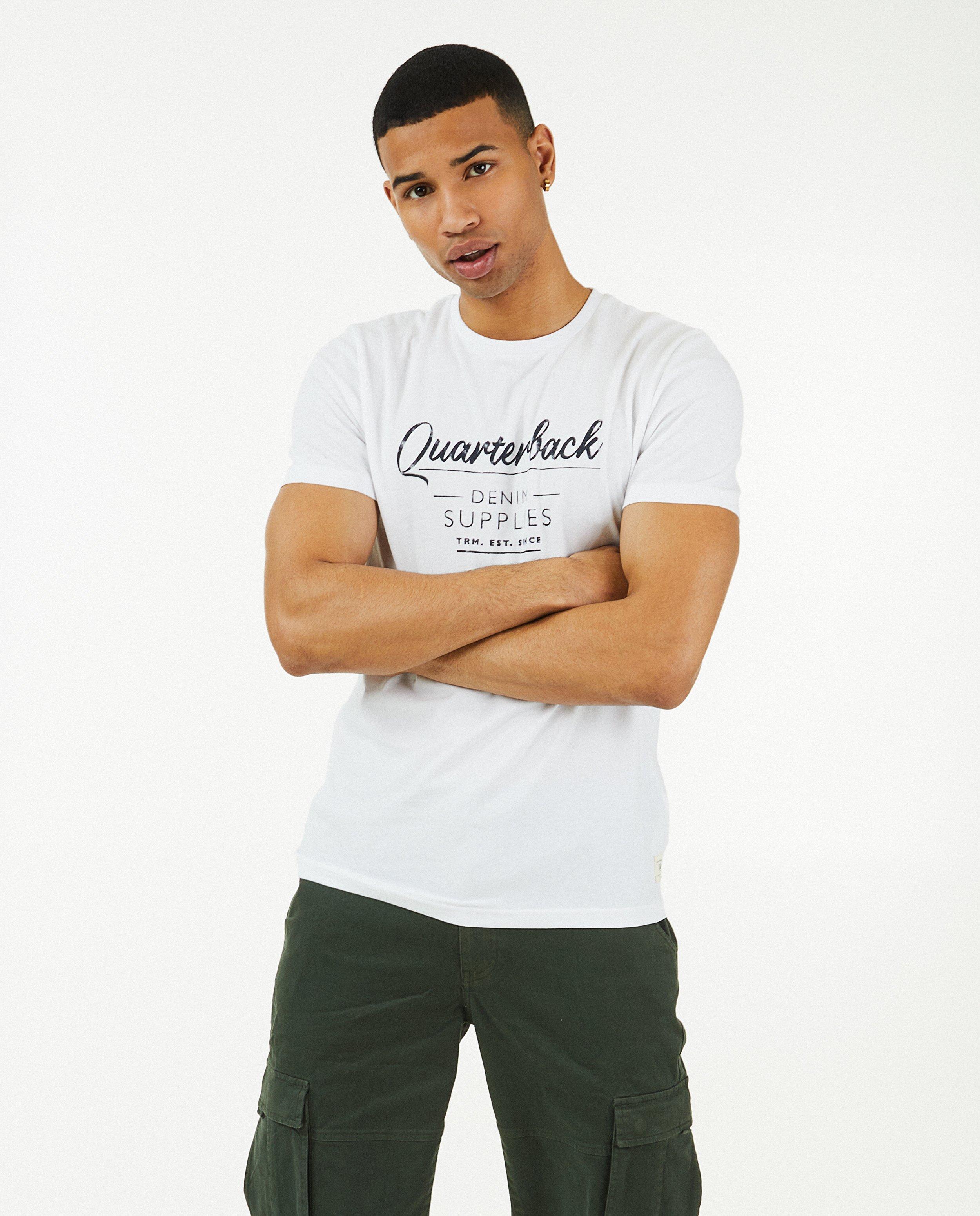 T-shirts - T-shirt vert à inscription