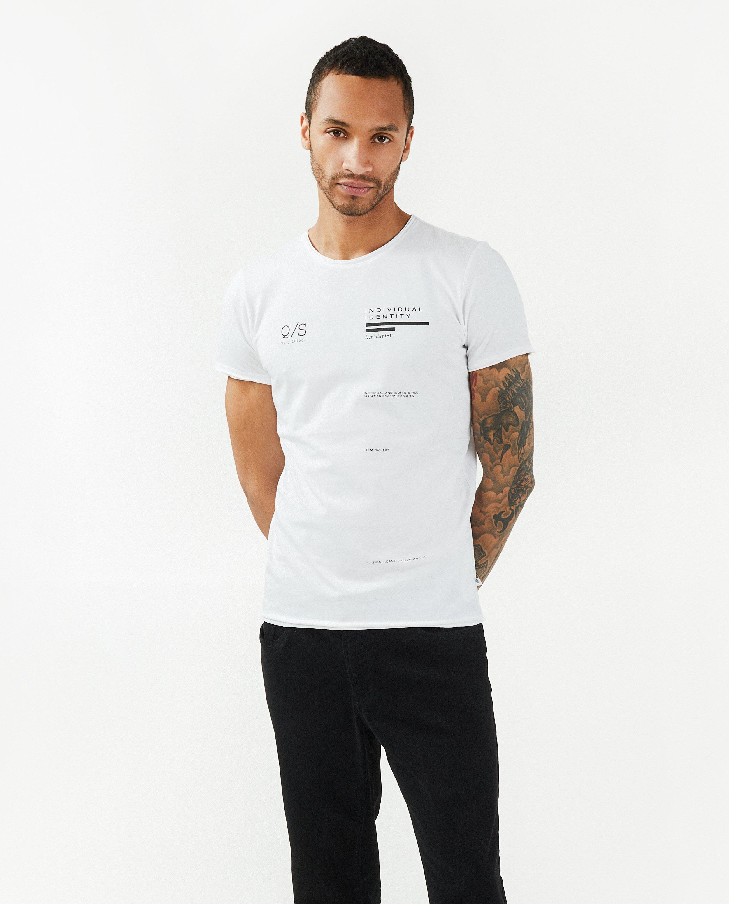 T-shirts - T-shirt gris foncé QS by s.Oliver