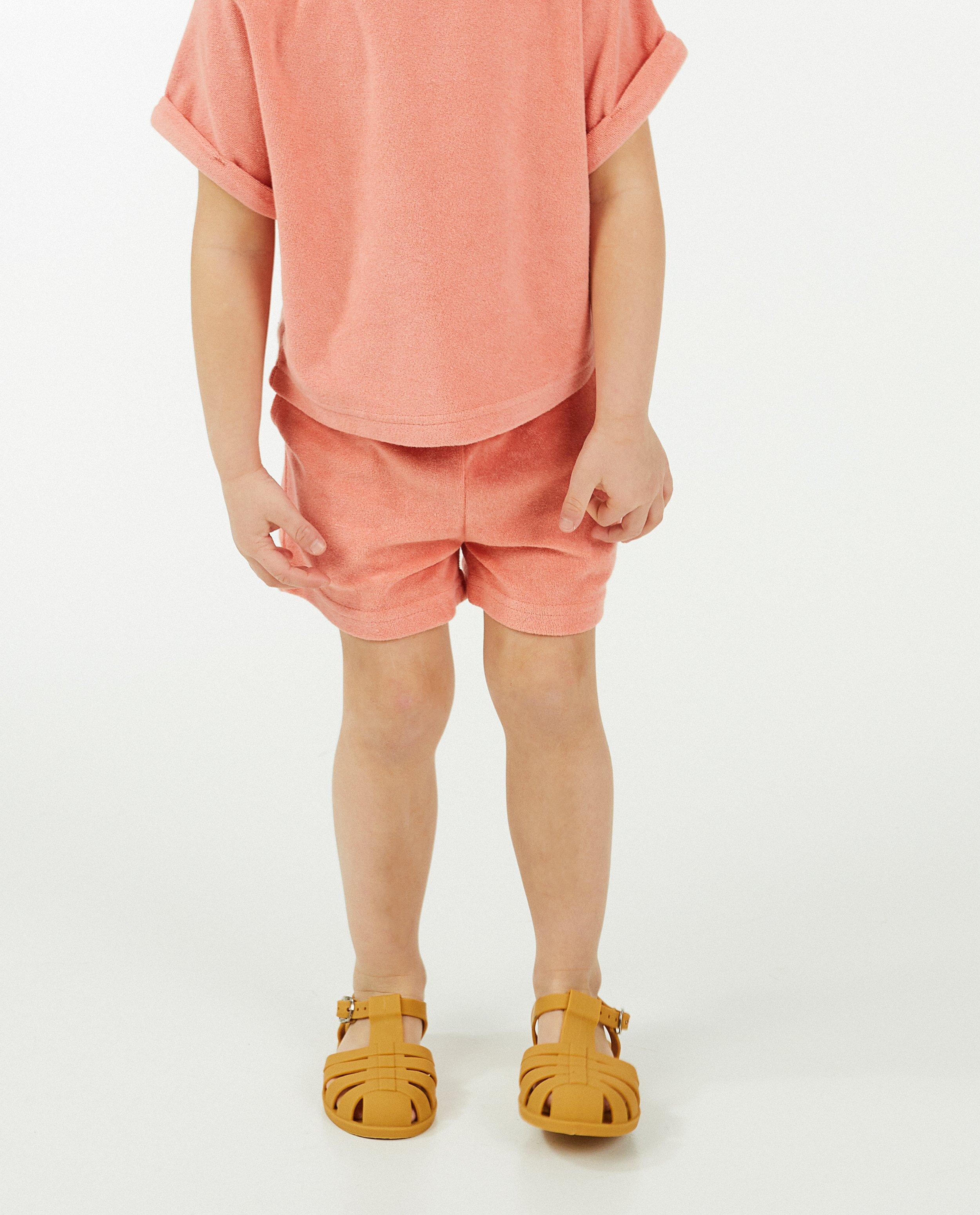 Shorten - Roze badstoffen shortje, 2-7 jaar