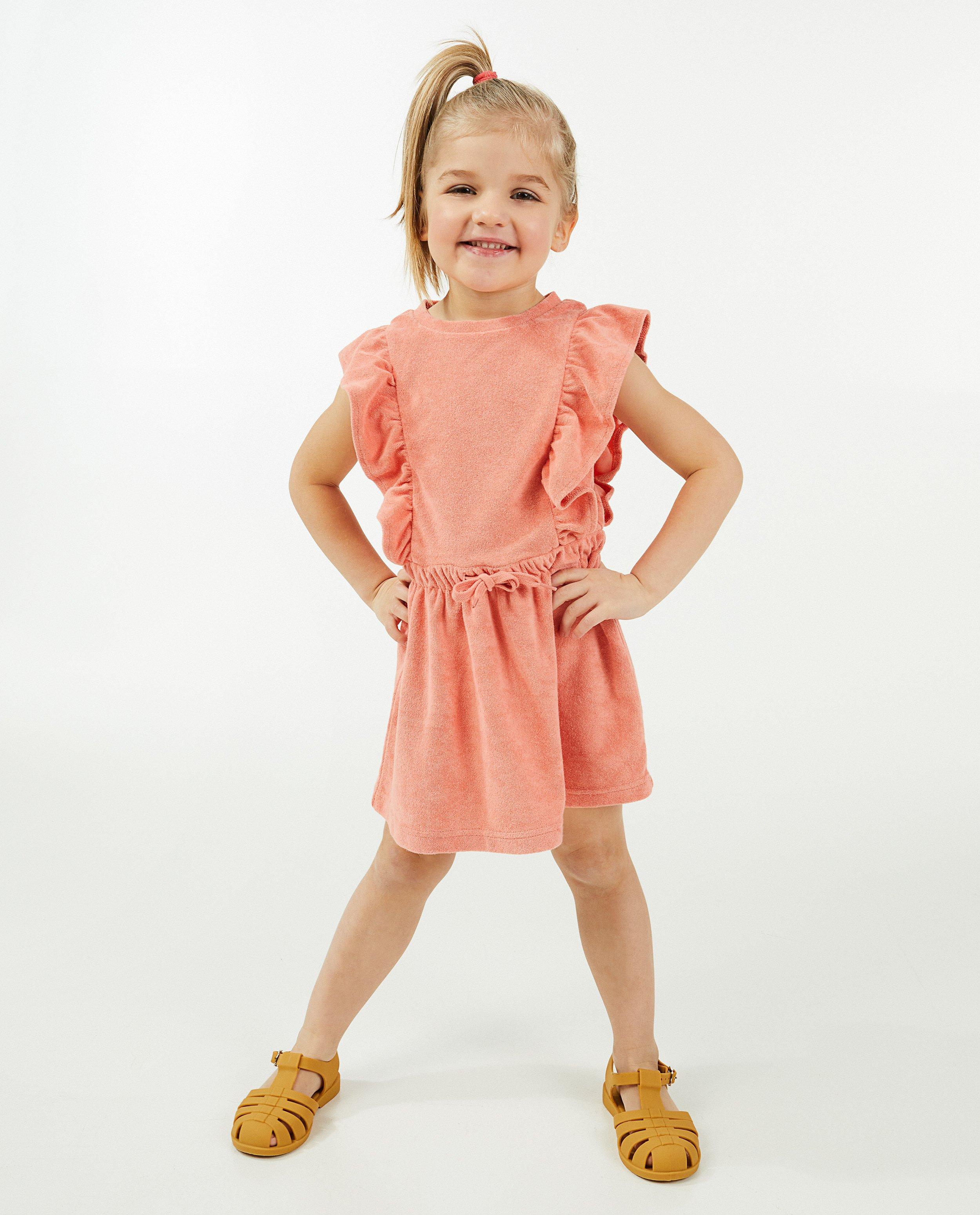 Robes - Robe rose en éponge, 2-7 ans