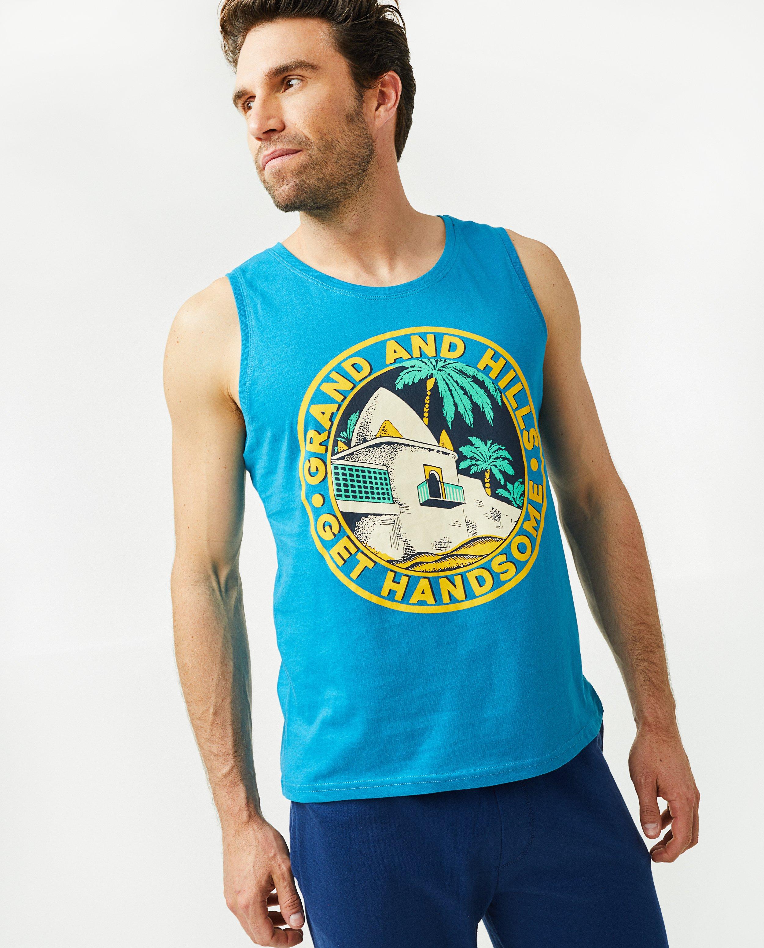 T-shirts - Top jaune à imprimé