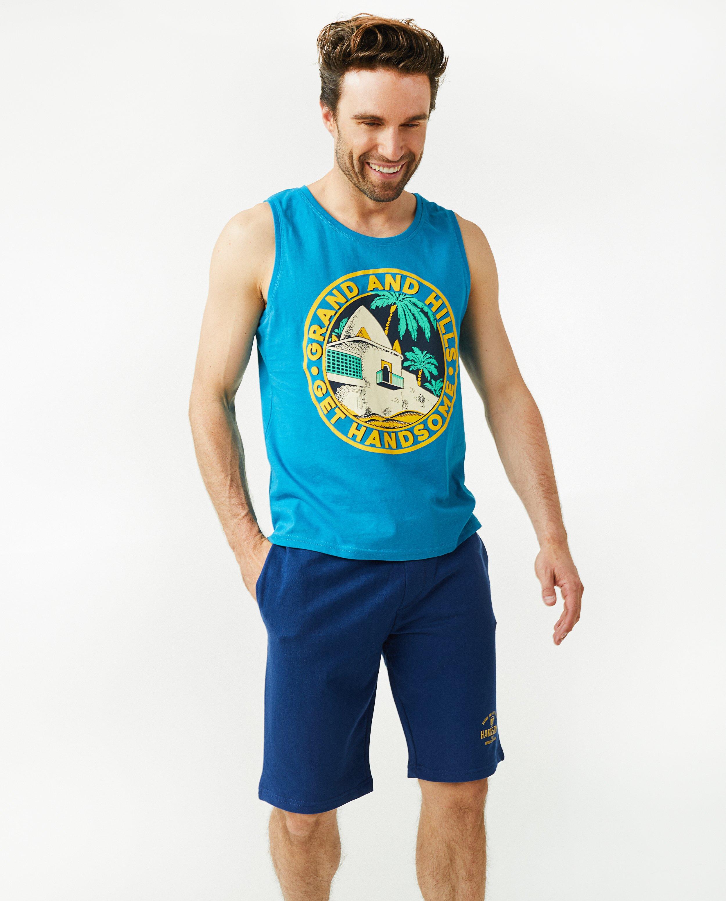 T-shirts - Top jaune à imprimé