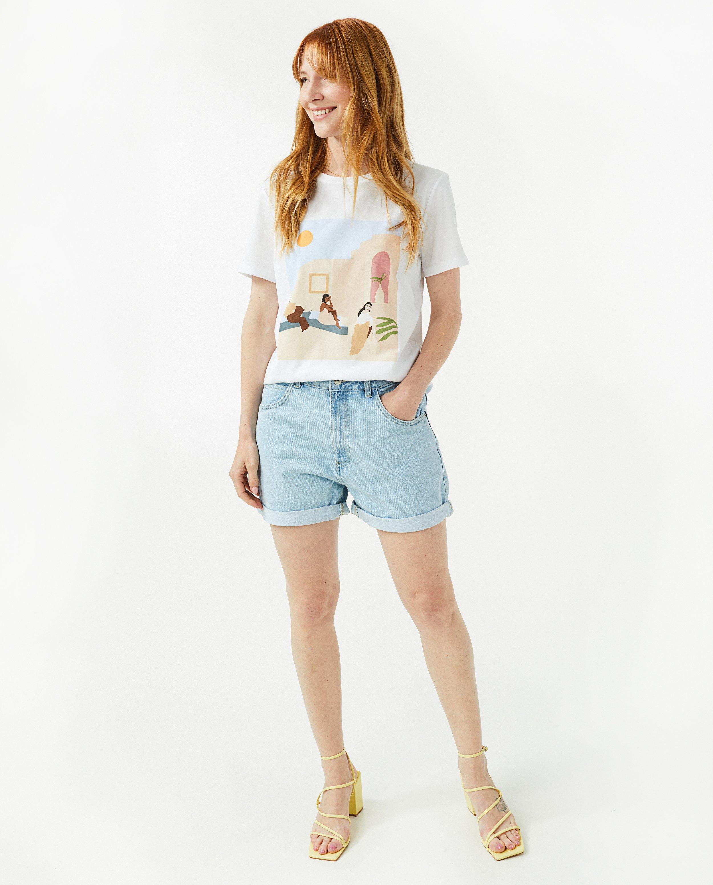 Wit T-shirt met print OVS - null - OVS