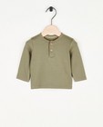 T-shirt vert côtelé - null - Newborn 50-68