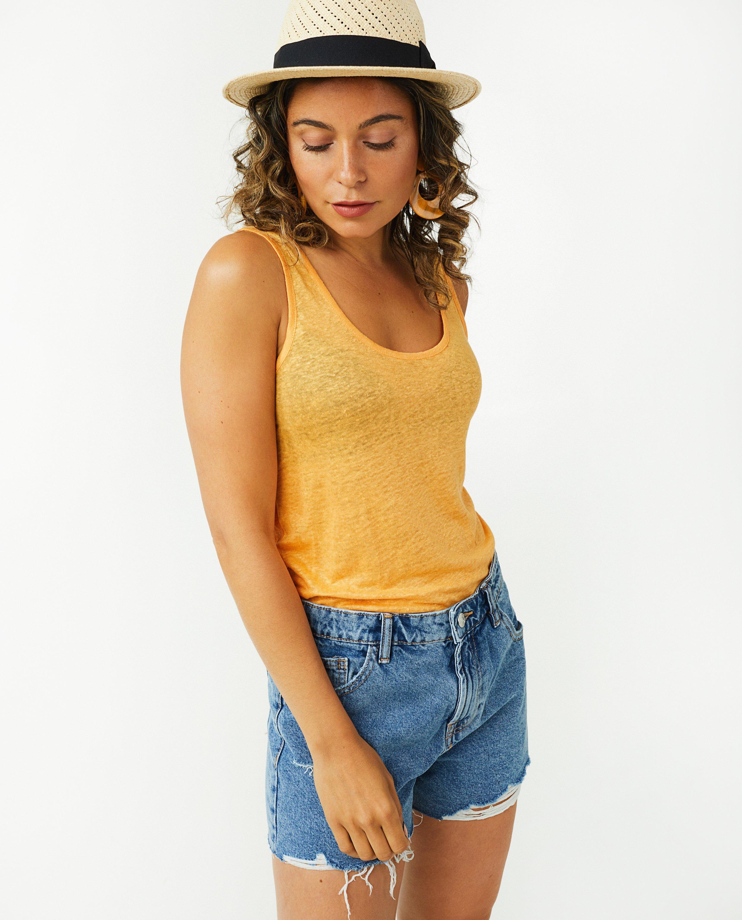Shorts - Bermuda destroyed en denim