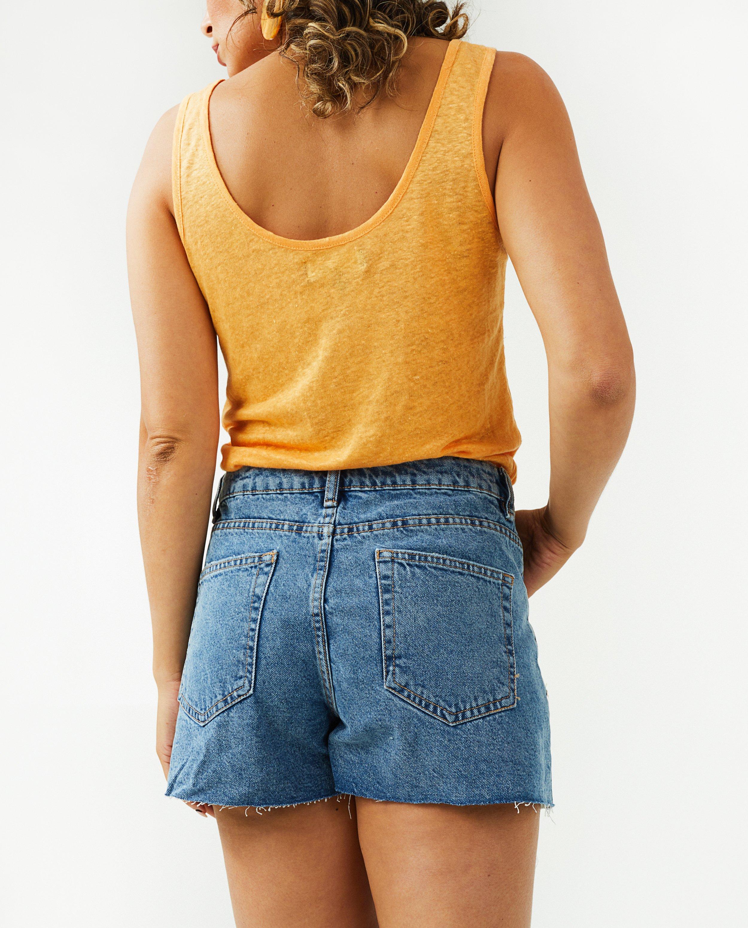 Shorts - Bermuda destroyed en denim