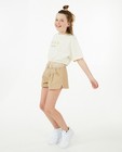 Wit cropped T-shirt met print - null - Fish & Chips
