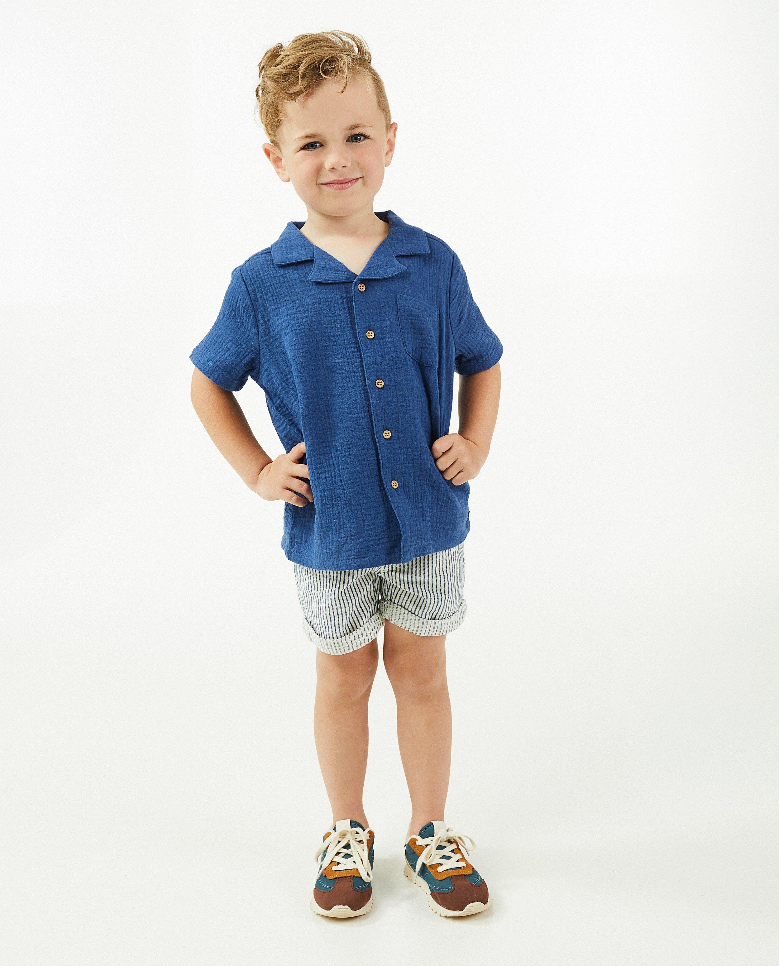 Chemise bleue en tétra - null - Kidz Nation
