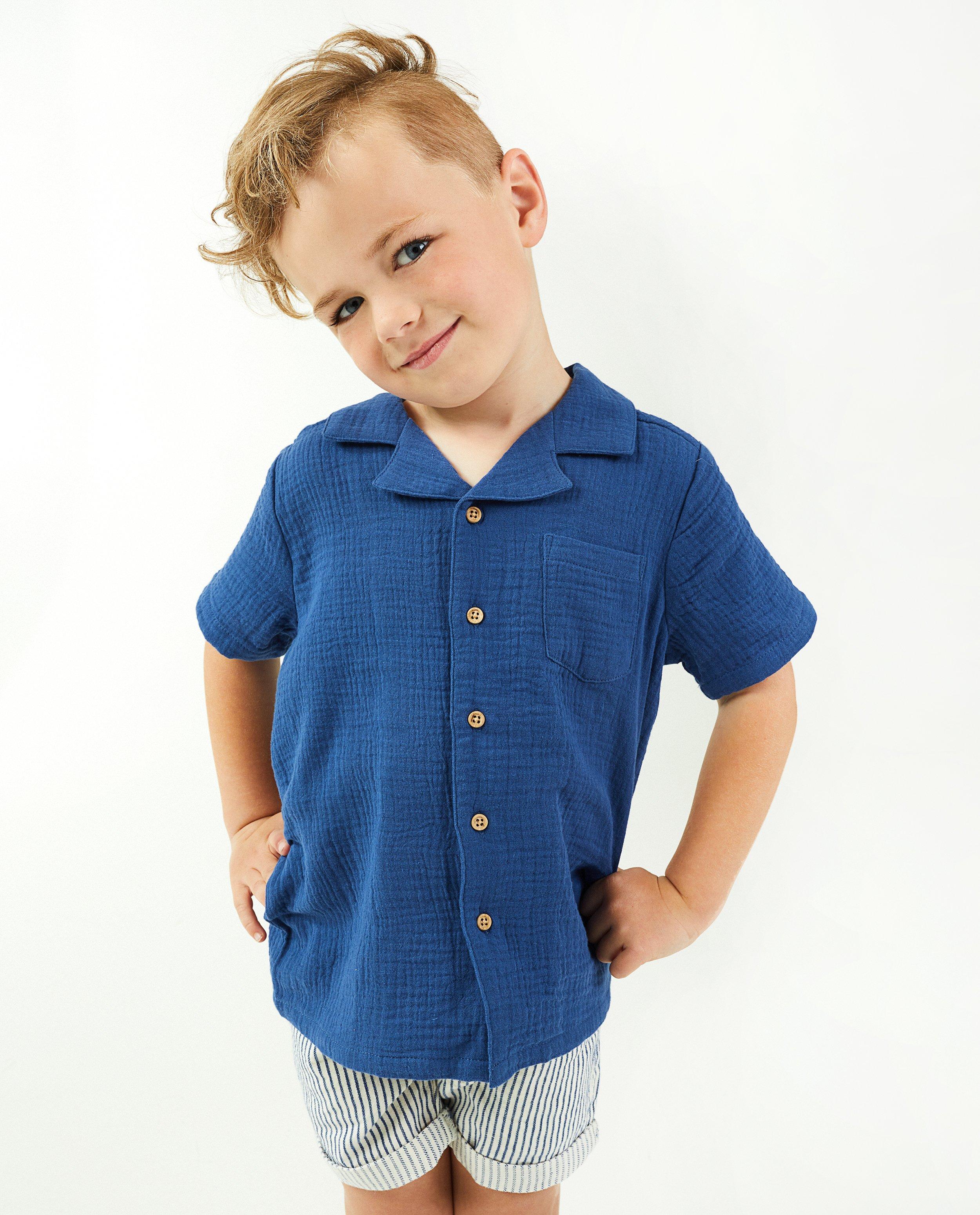 Chemises - Chemise bleue en tétra