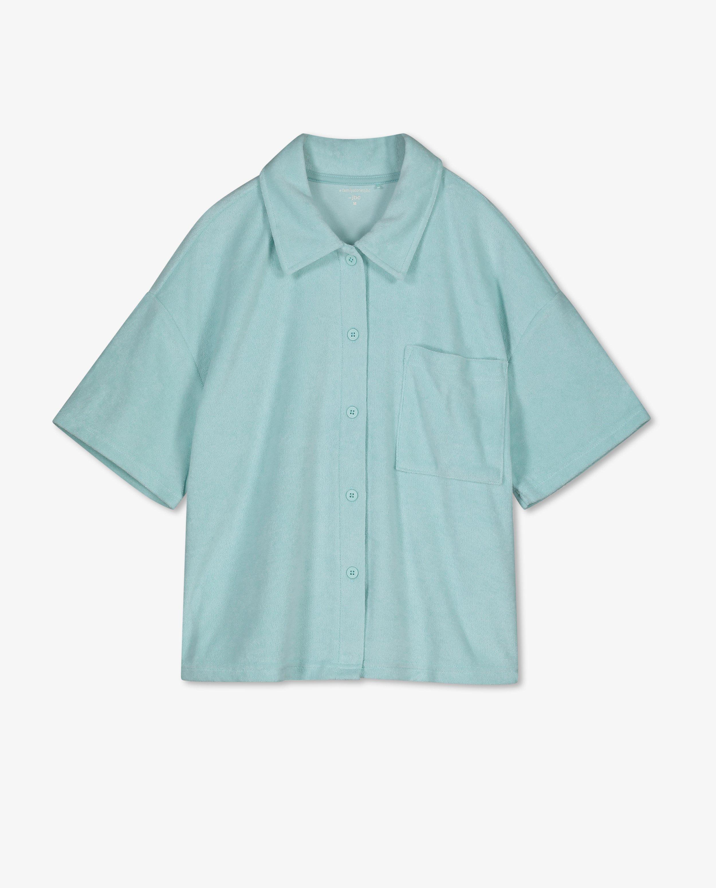 Chemises - Chemise bleue en éponge
