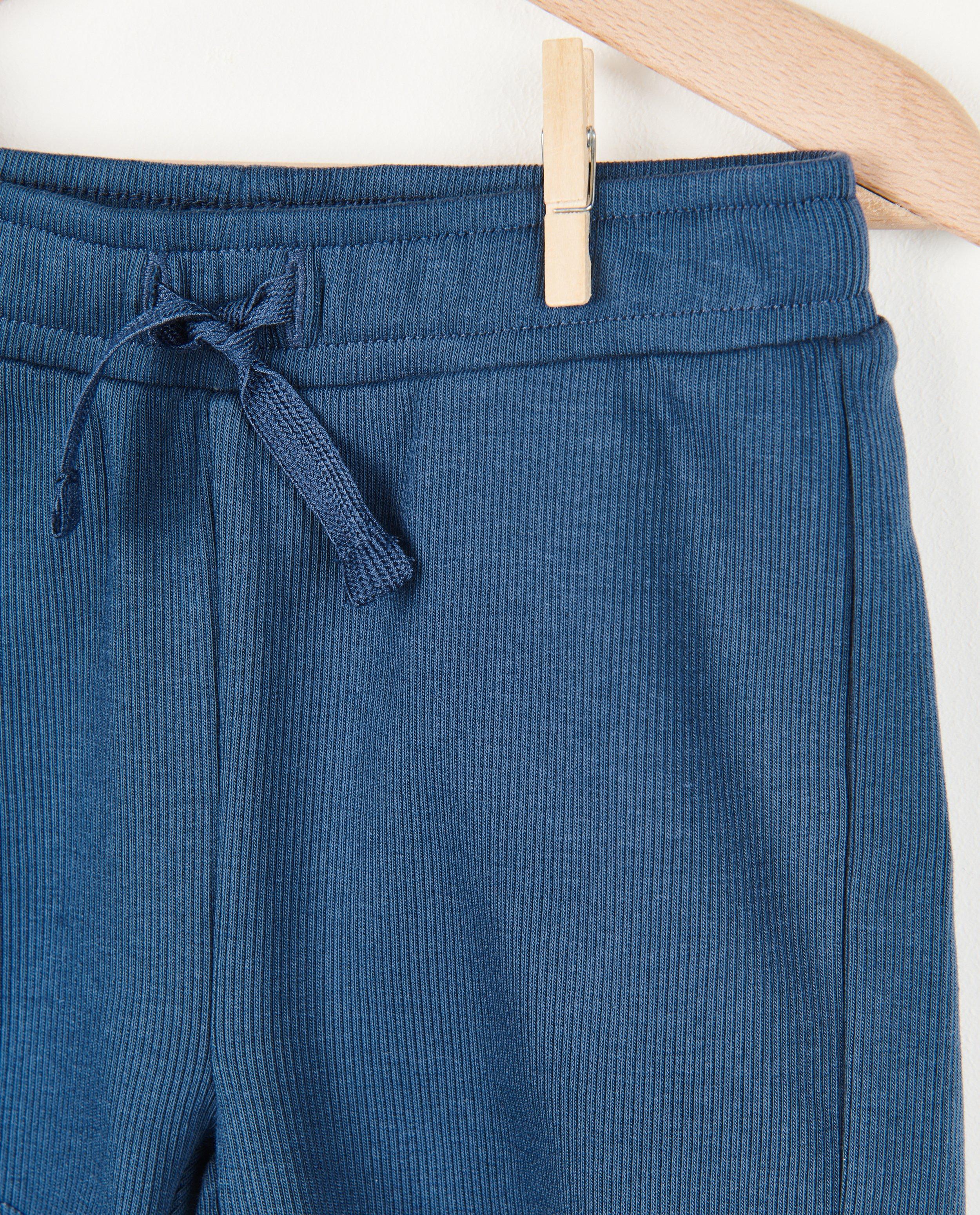 Shorts - Short vert côtelé