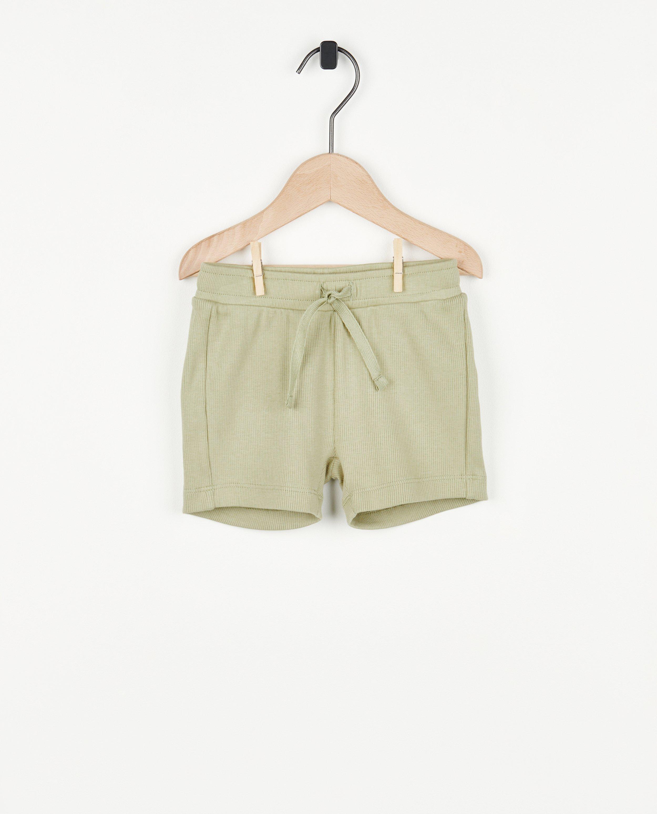 Blauwe short met rib - null - Besties