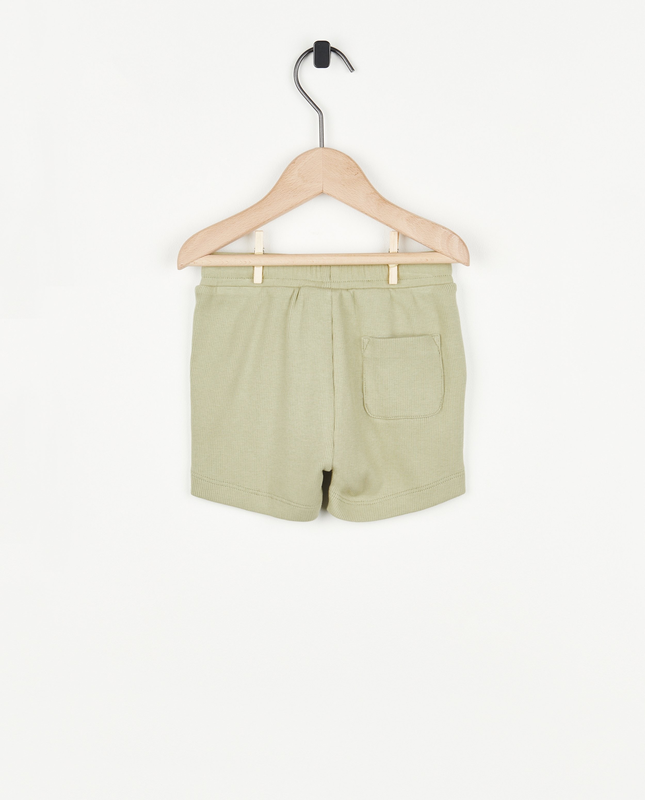 Shorts - Short vert côtelé
