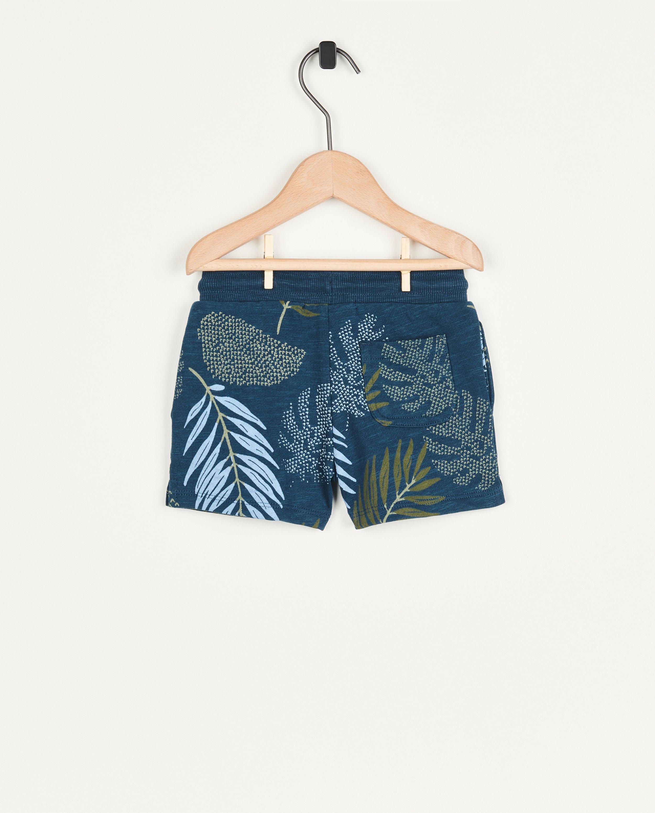 Shorts - Short bleu foncé à imprimé, bébés
