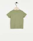 T-shirts - Groen T-shirt met gestikt opschrift, baby
