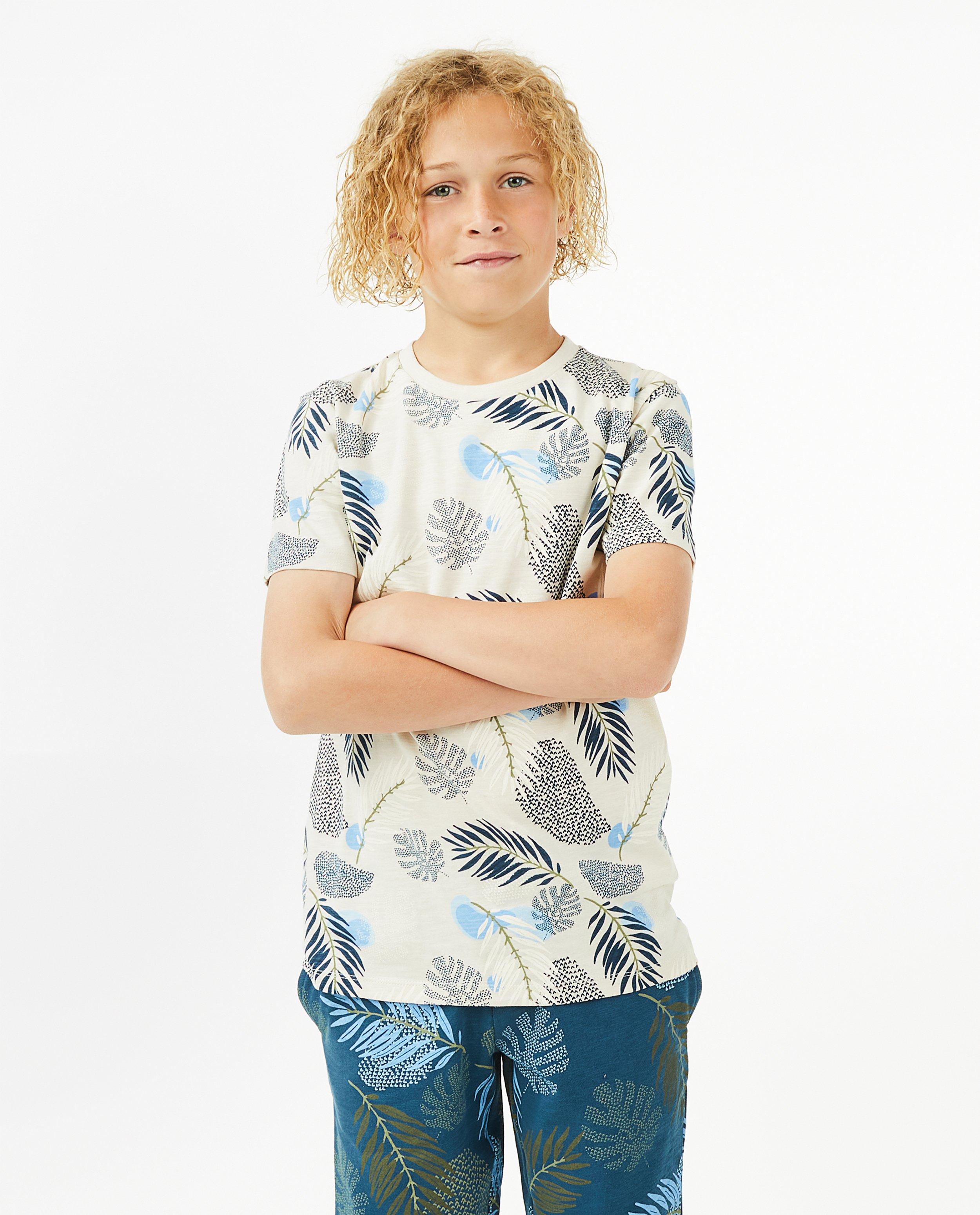 T-shirts - T-shirt écru à imprimé, 7-14 ans