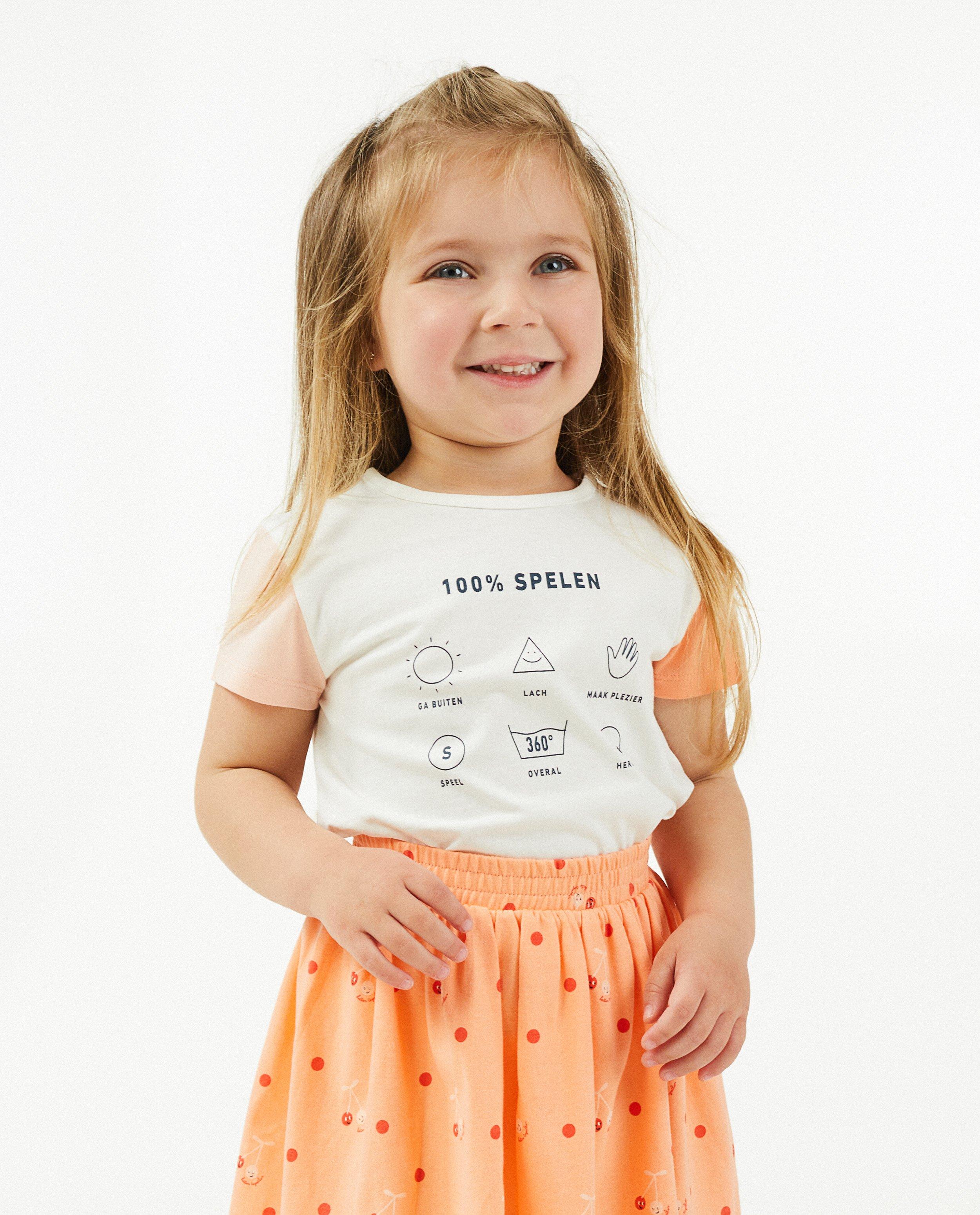 T-shirts - T-shirt met color block Goe Gespeeld
