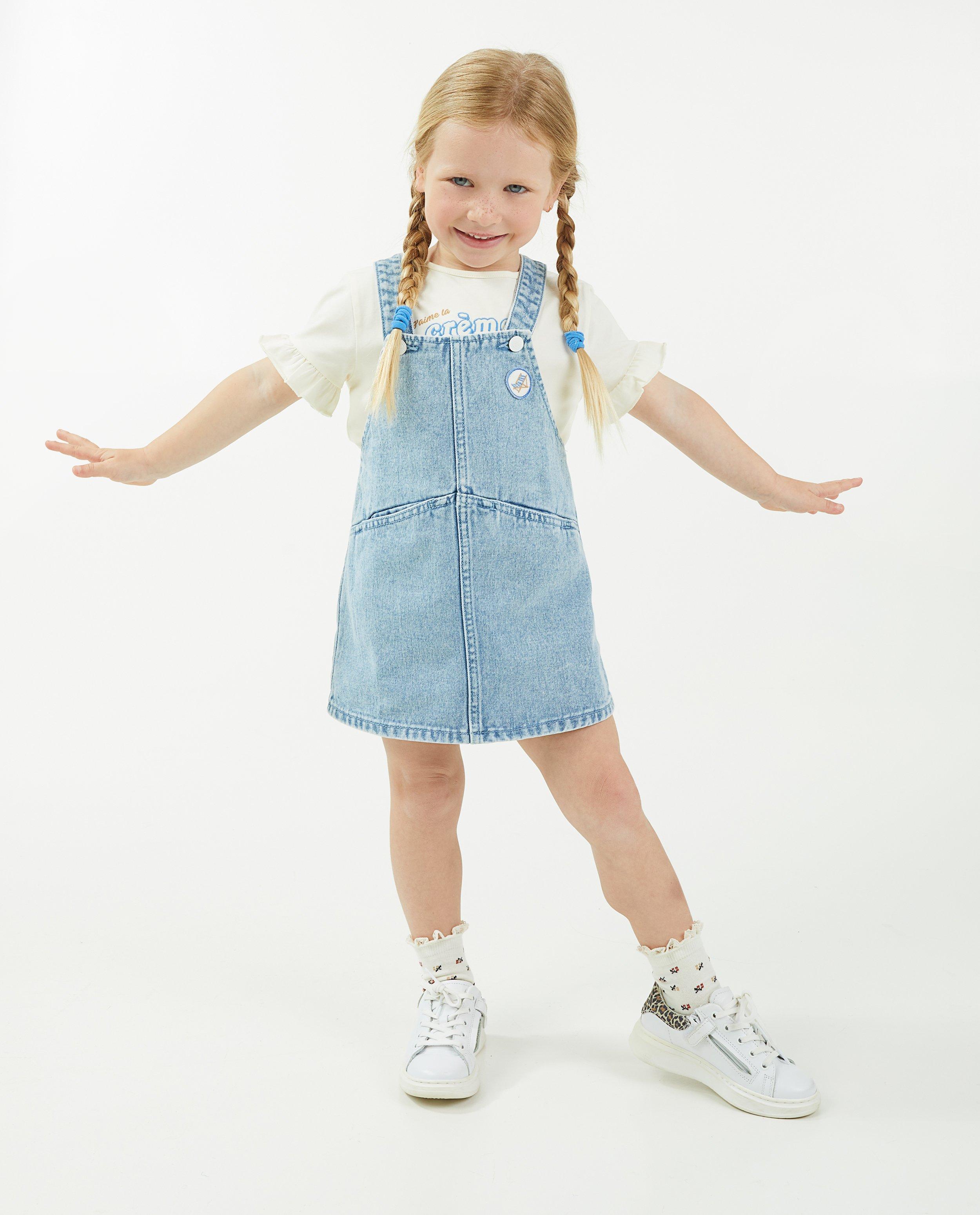 Robe salopette denim bleu clair Milla Star JBC Belgique Belgique