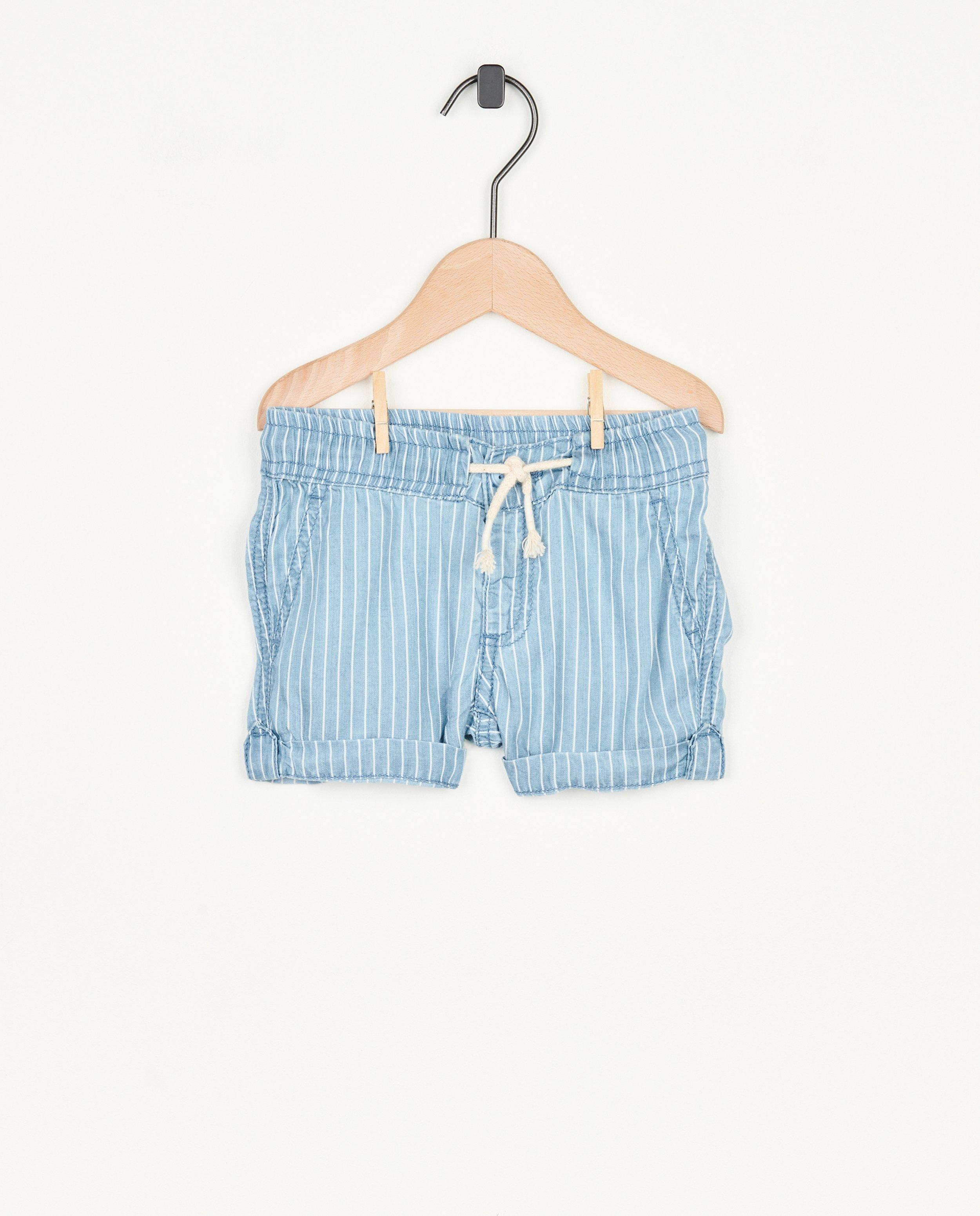 Short bleu à rayures - null - Cuddles and Smiles