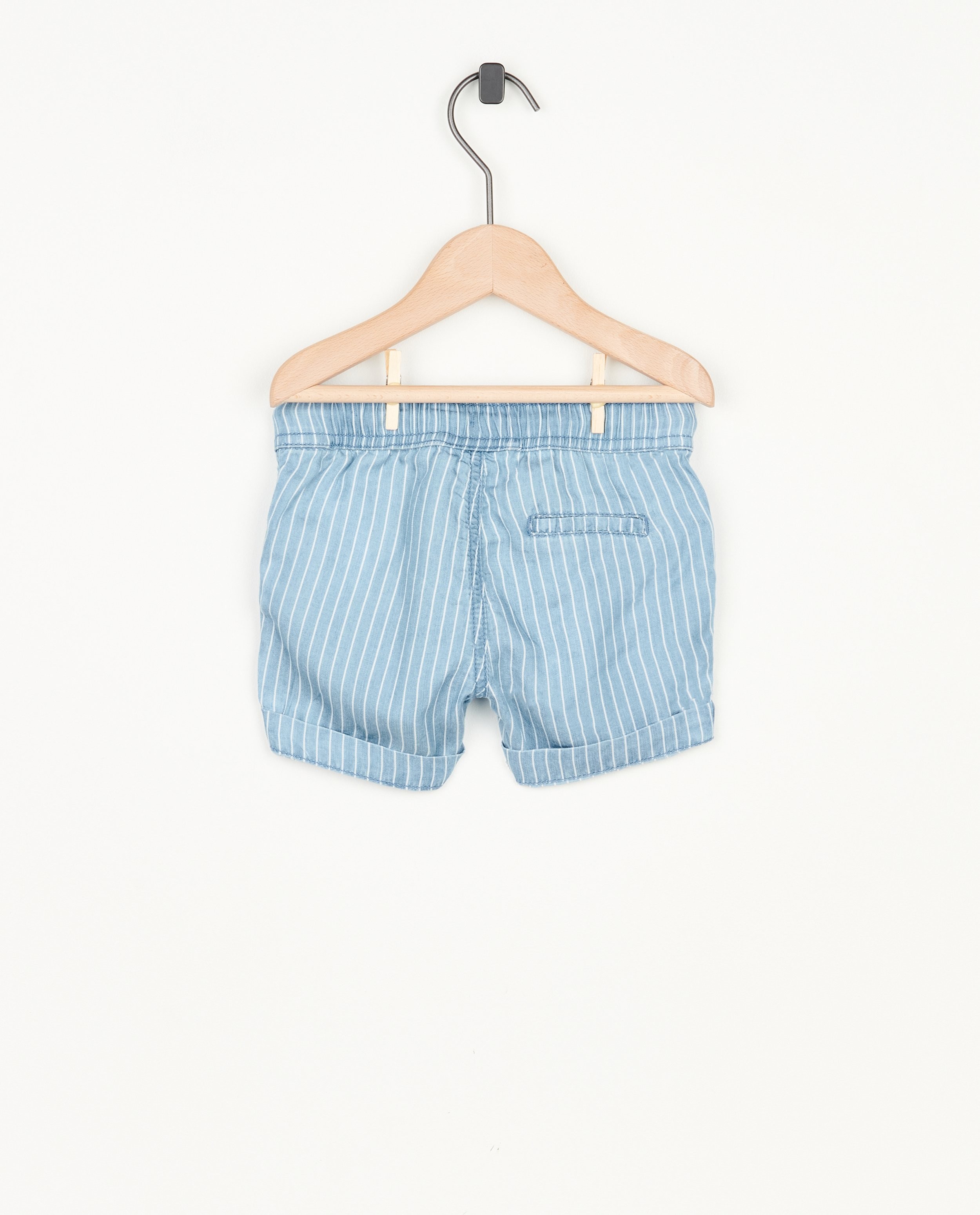 Shorts - Short bleu à rayures