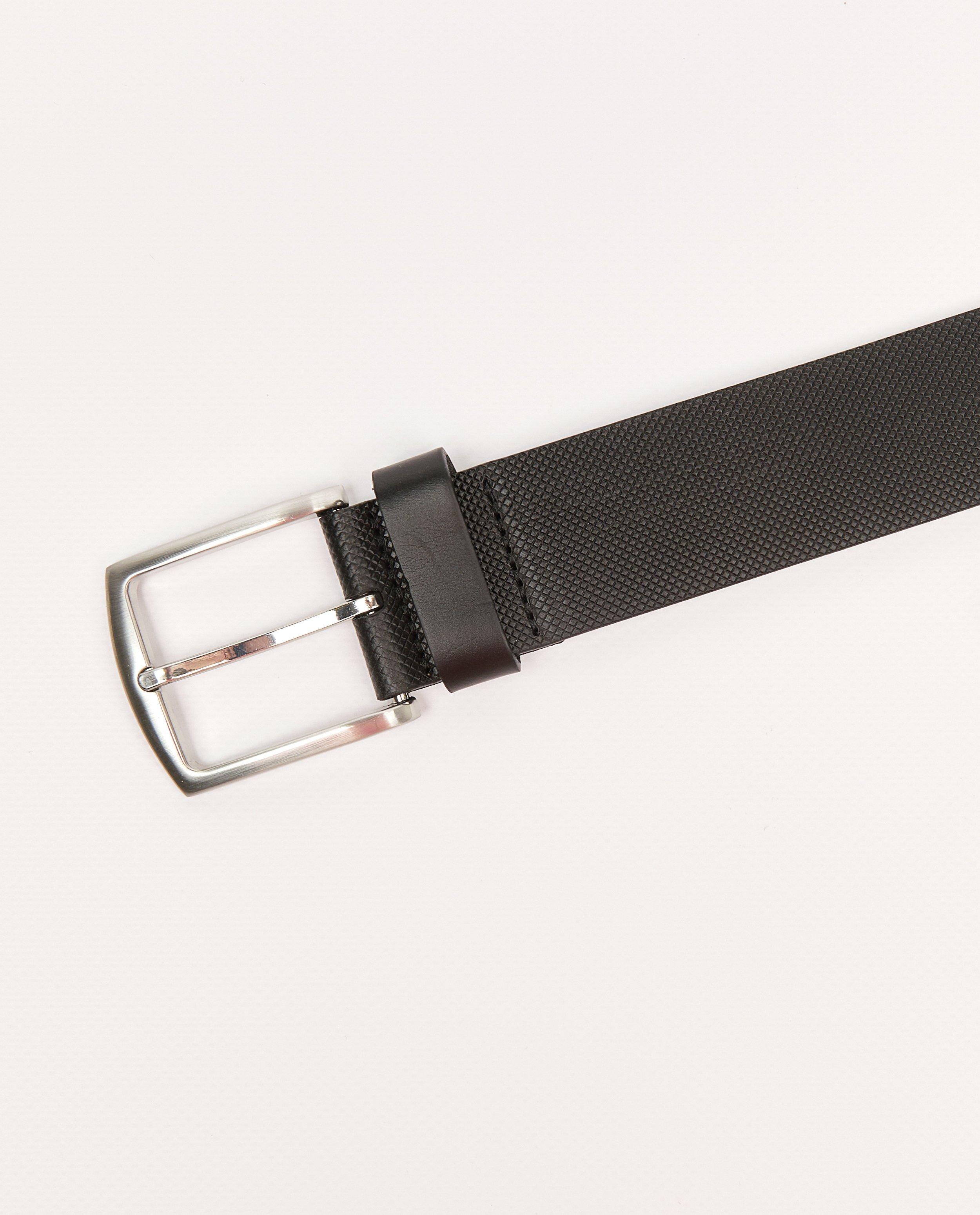 Riemen - Zwarte riem met reliëf